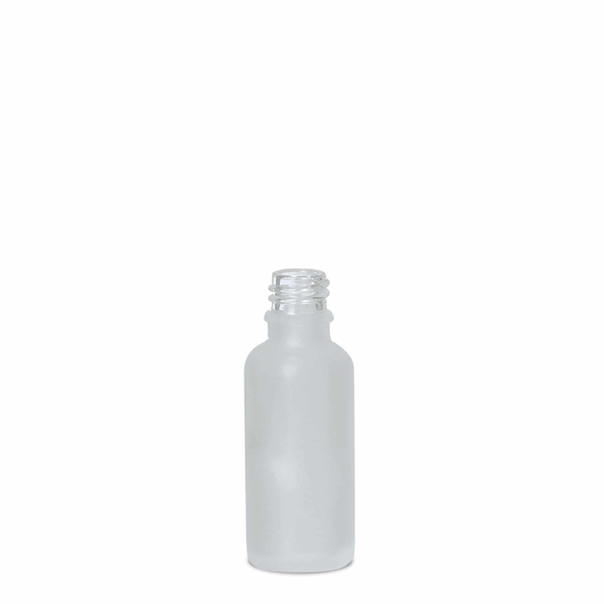 Flacon médical 30 ml, verre, givré, ouverture : DIN 18