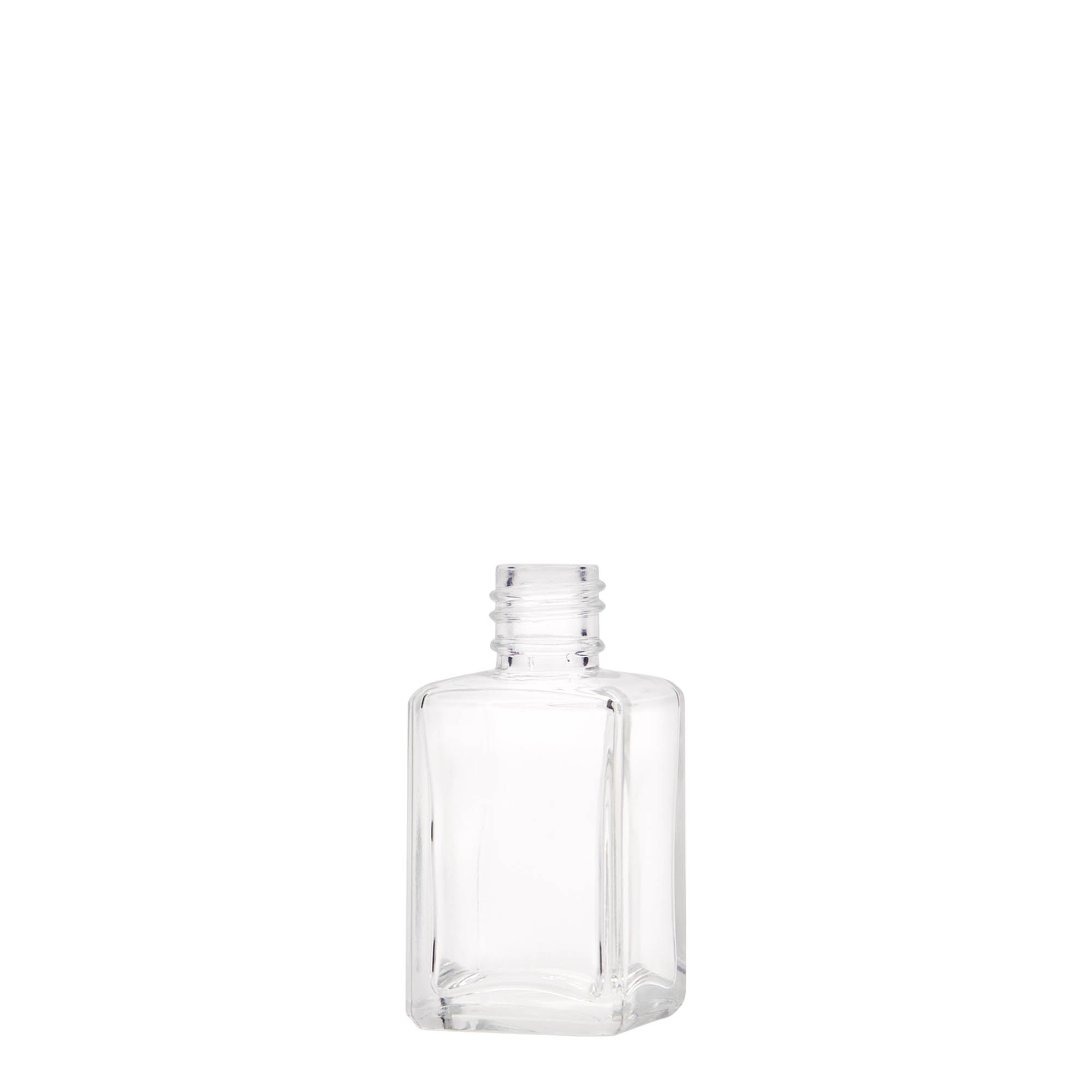 Flacon en verre 30 ml 'Tamme', carré, ouverture : PP 18 Flacon en verre 30 ml 'Tamme', carré, ouverture : PP 18