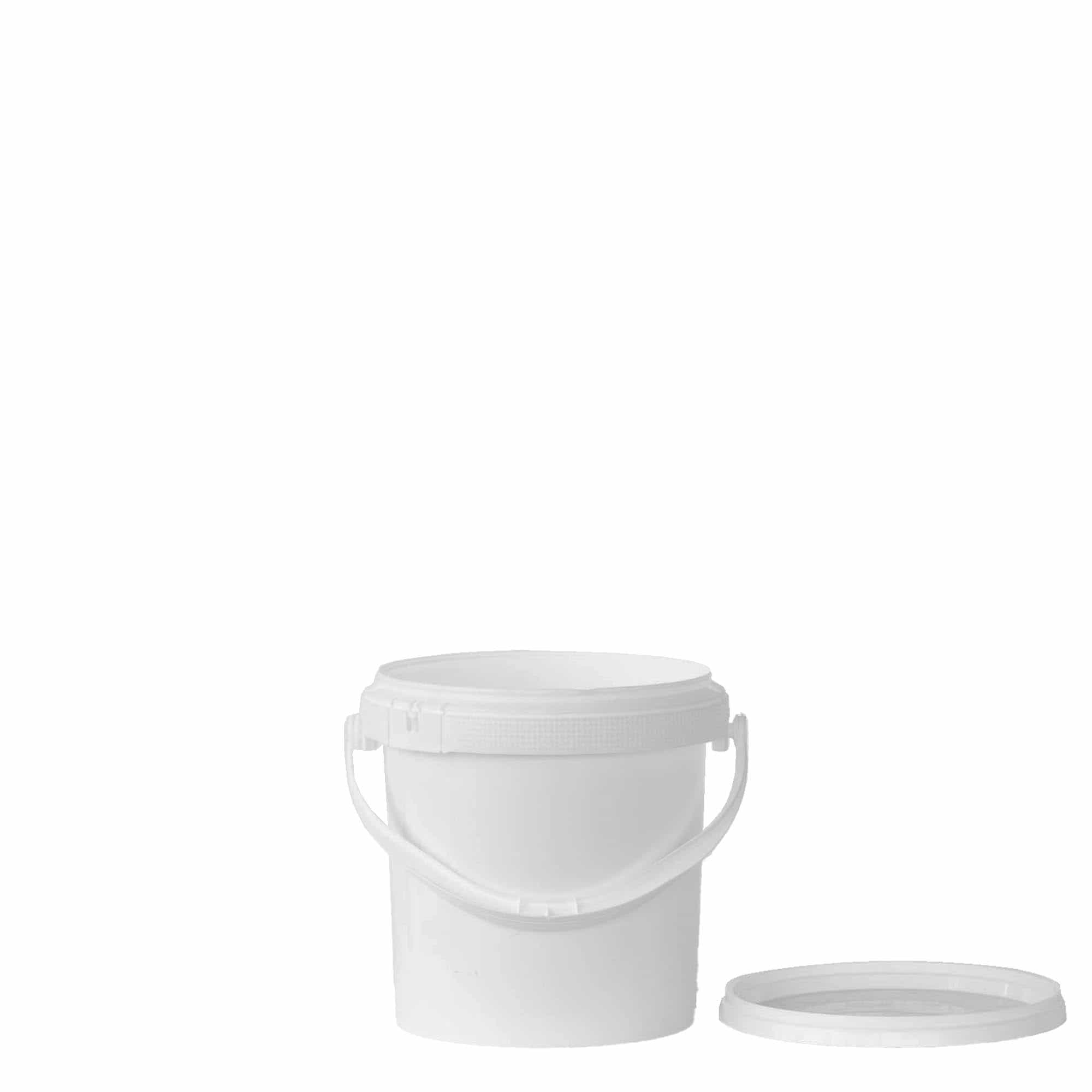 Seau 1 l, plastique PP, blanc
