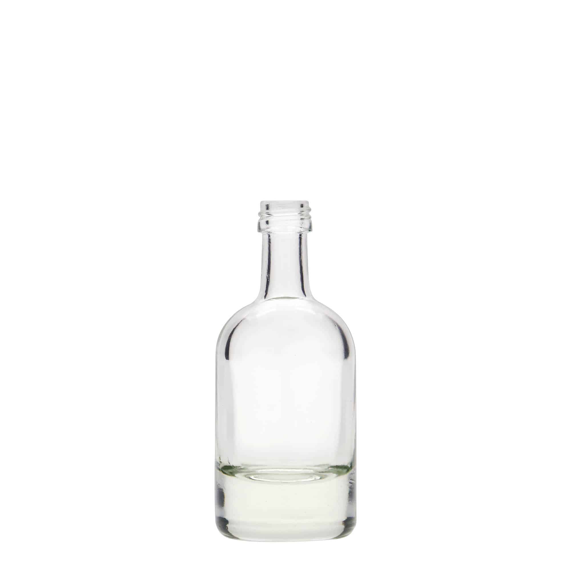 Bouteille en verre 50 ml 'Linea Uno', bouchage: PP 18 Bouteille en verre 50 ml 'Linea Uno', bouchage: PP 18