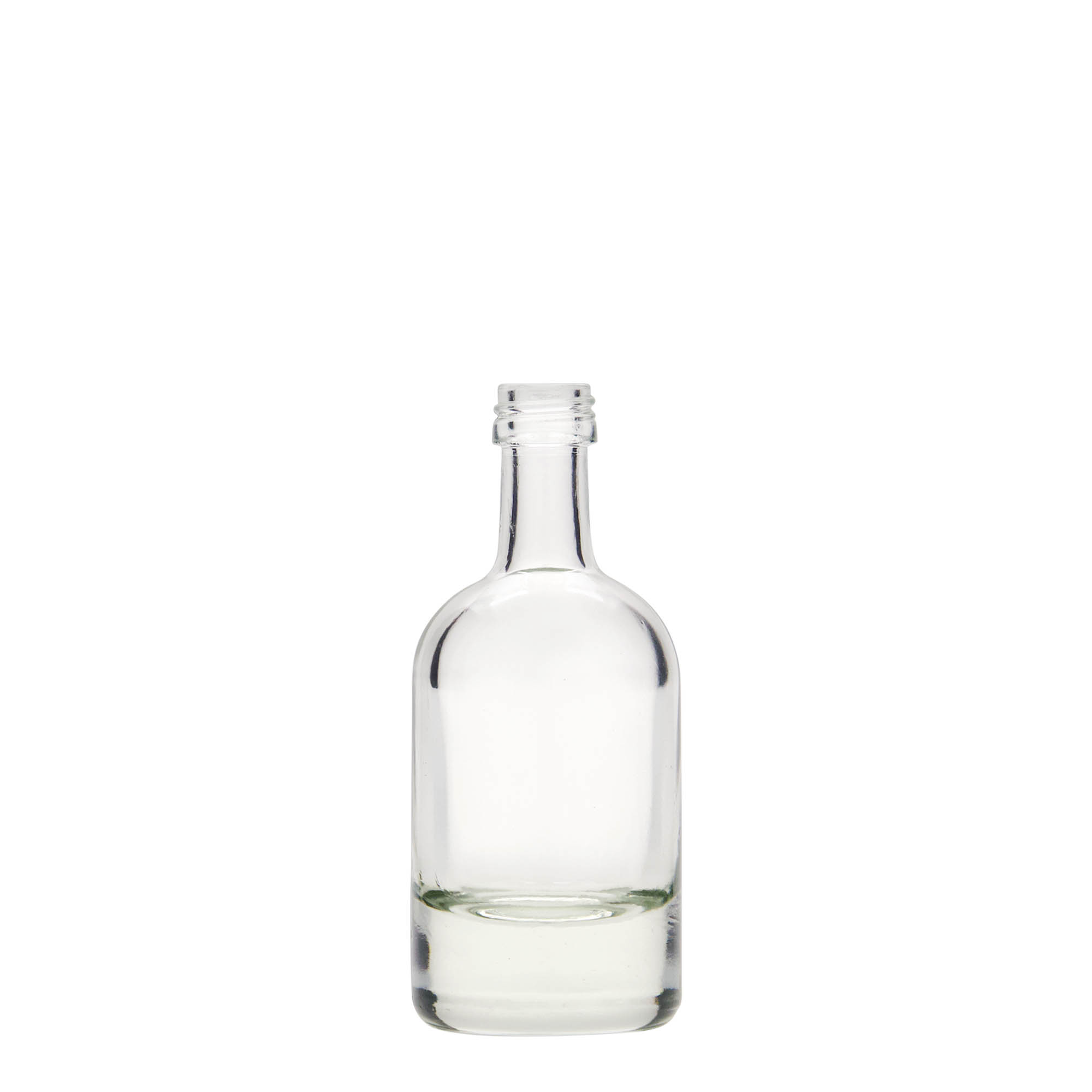 Flacon en verre 50 ml 'Linea Uno', ouverture : PP 18 Flacon en verre 50 ml 'Linea Uno', ouverture : PP 18