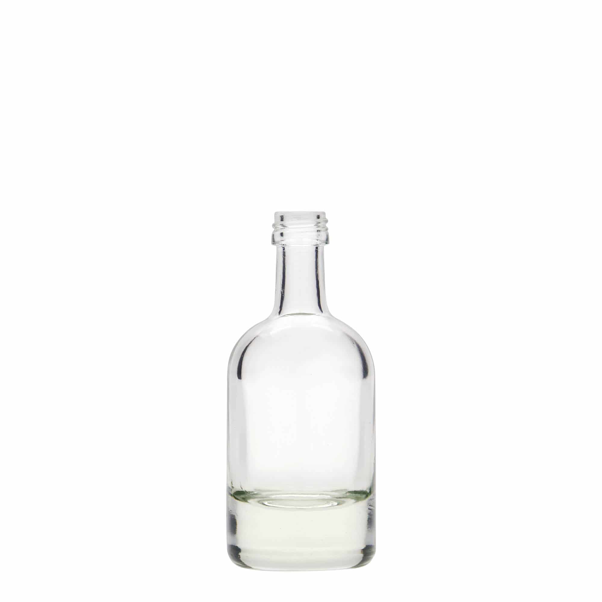 Flacon en verre 50 ml 'Linea Uno', ouverture : PP 18