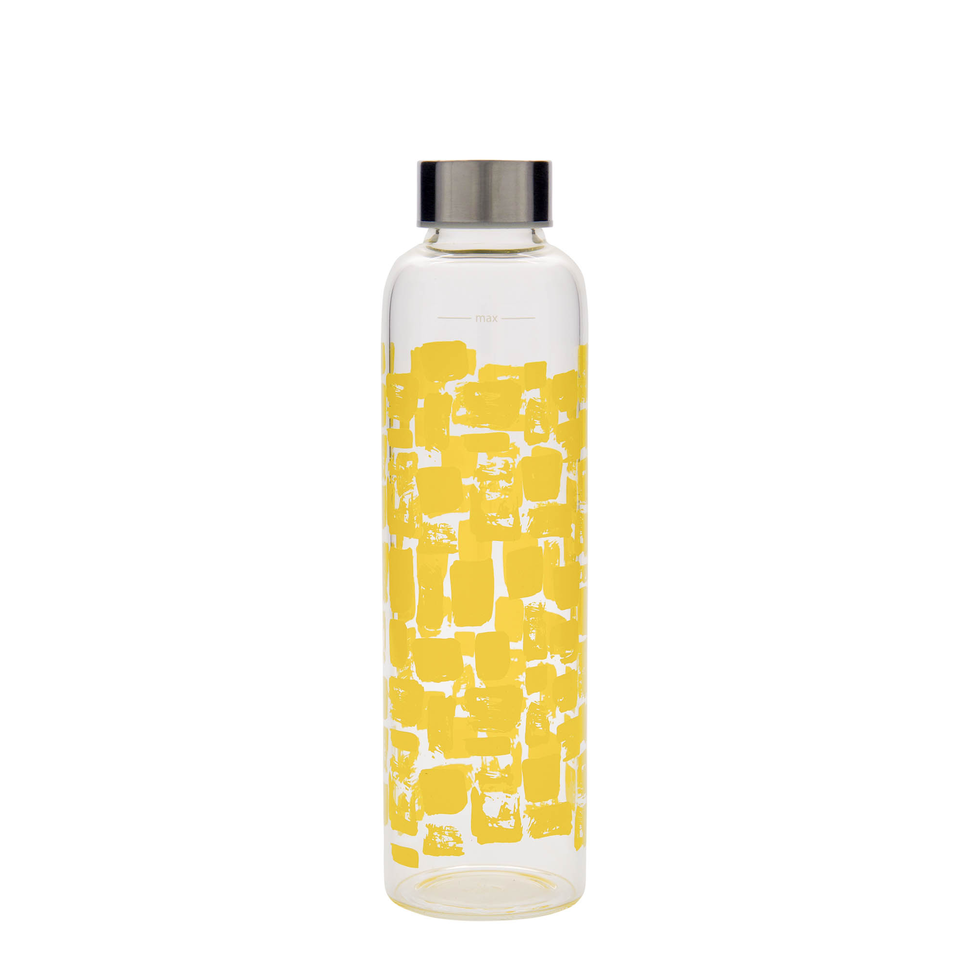Bouteille d'eau 500 ml 'Perseus - Rectangles jaunes', ouverture : bouchon à vis Bouteille d'eau 500 ml 'Perseus - Rectangles jaunes', ouverture : bouchon à vis