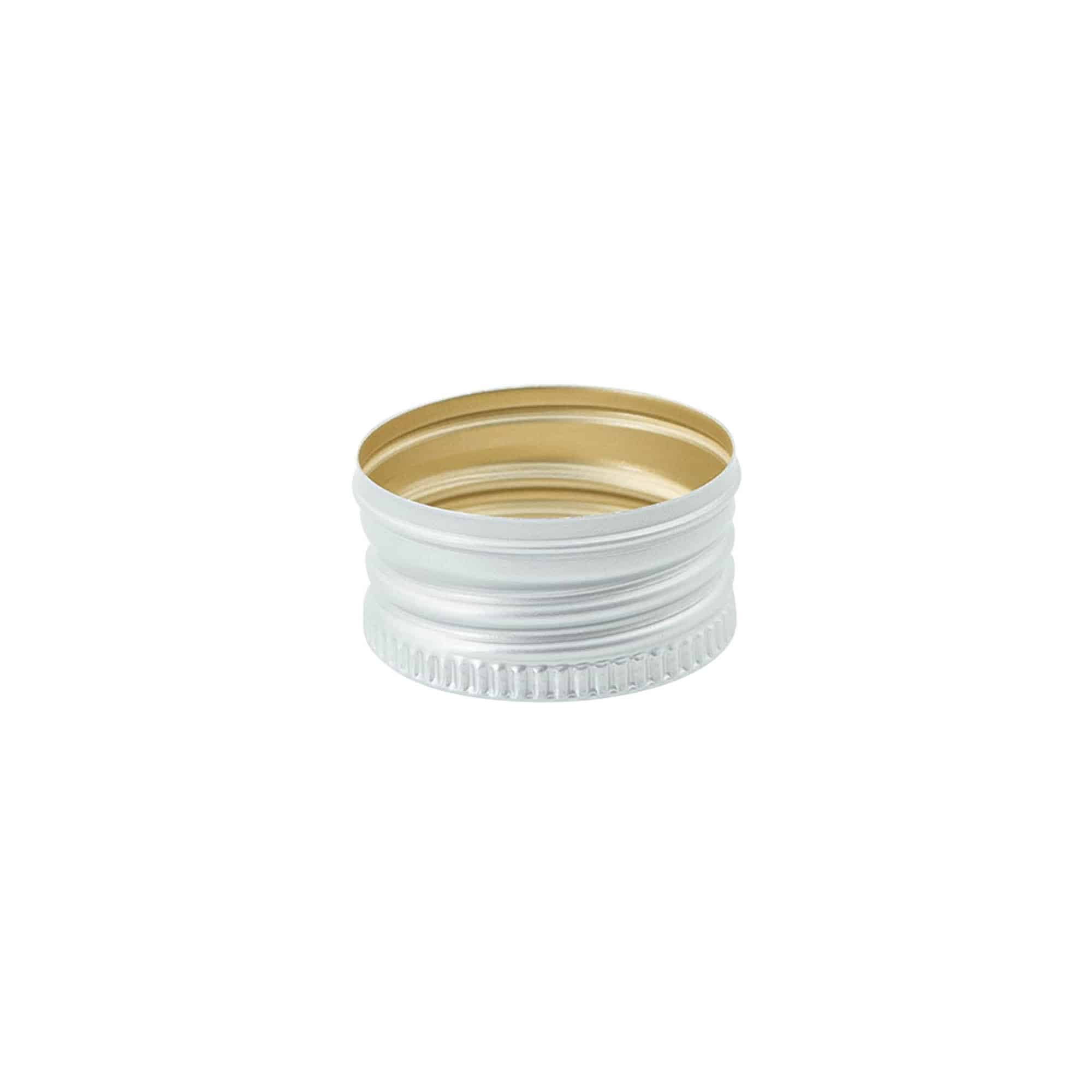 Bouchon à vis, métal, argenté, pour embouchure : PP 31,5