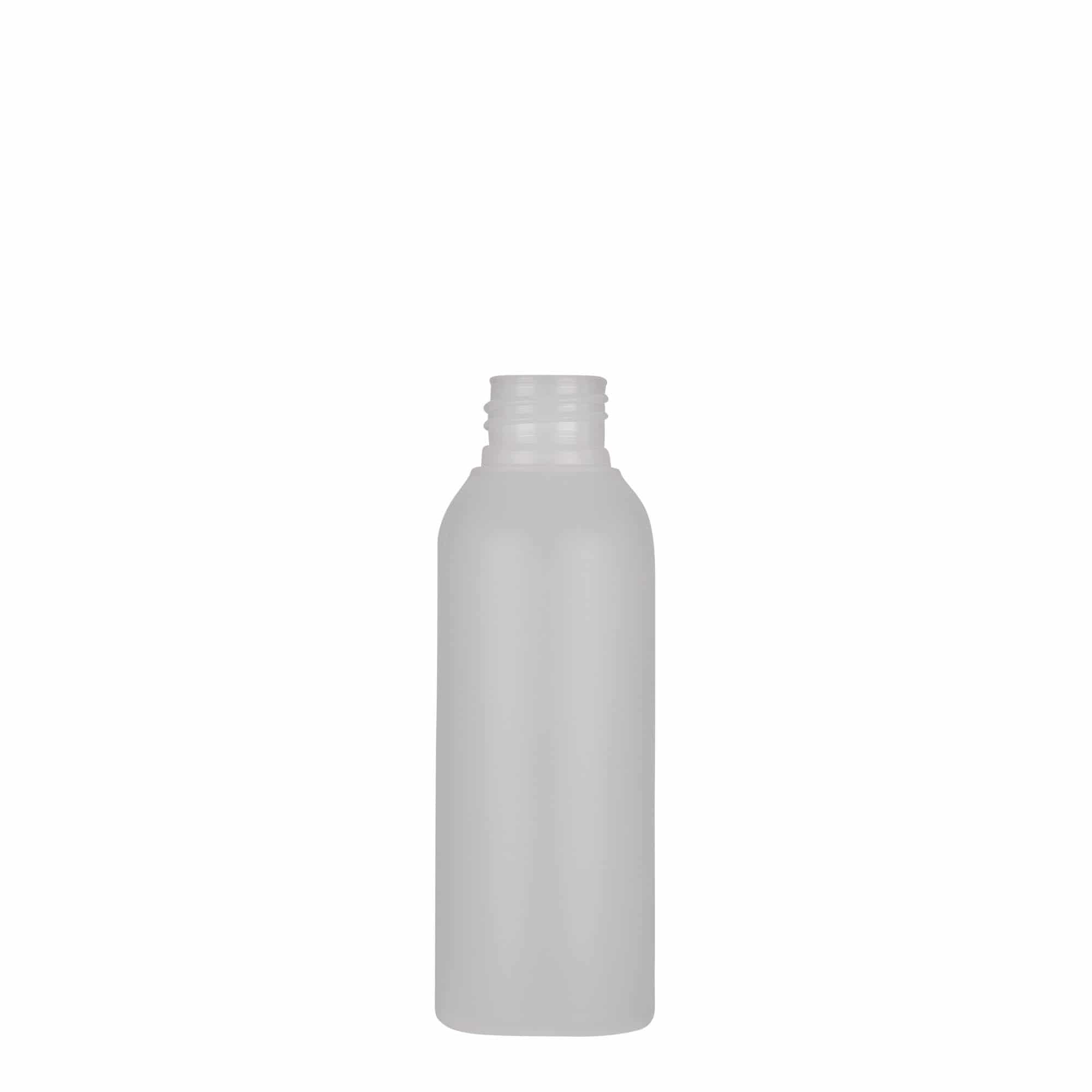 Bouteille en plastique 100 ml 'Tuffy', PEHD, nature, col : GPI 24/410