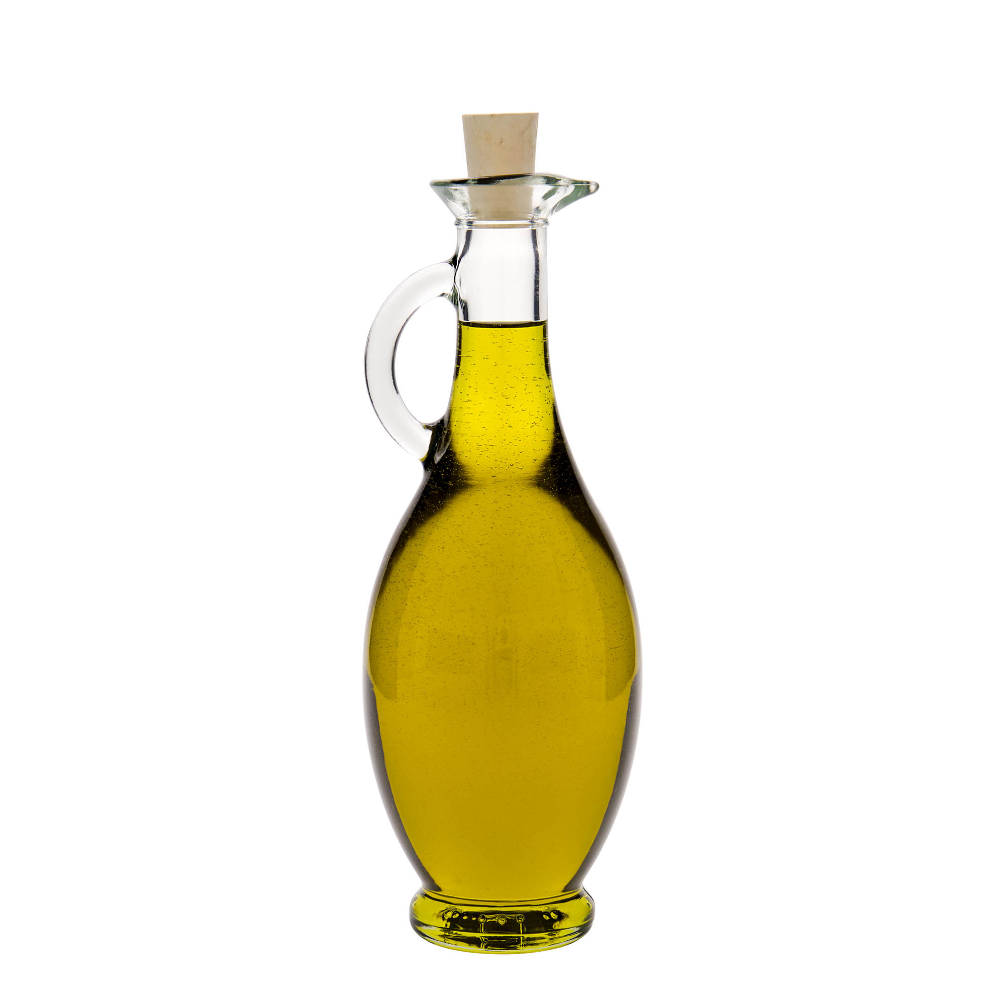 Flacon à vinaigre/huile 'Egizia' 500 ml, ouverture : bouchon en liège