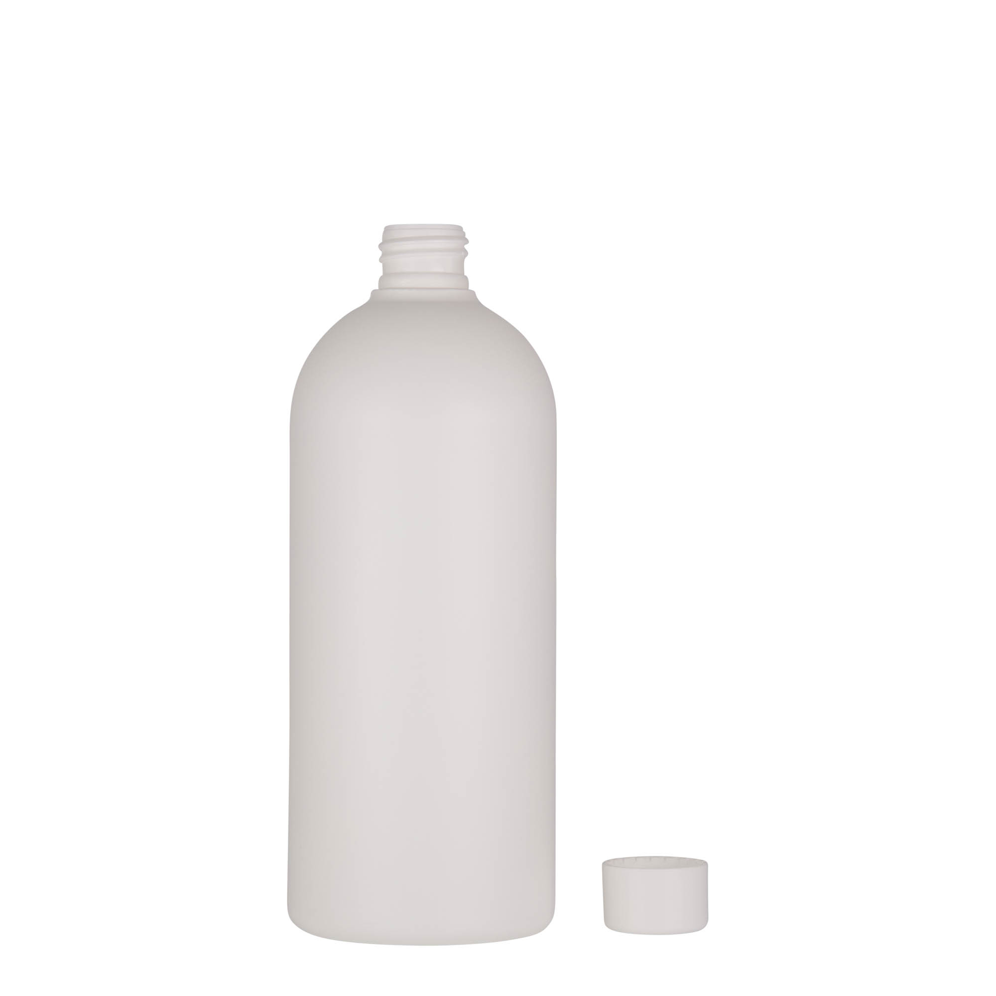 Flacon en plastique 500 ml 'Tuffy', HDPE, blanc, ouverture : 24/410 Flacon en plastique 500 ml 'Tuffy', HDPE, blanc, ouverture : 24/410
