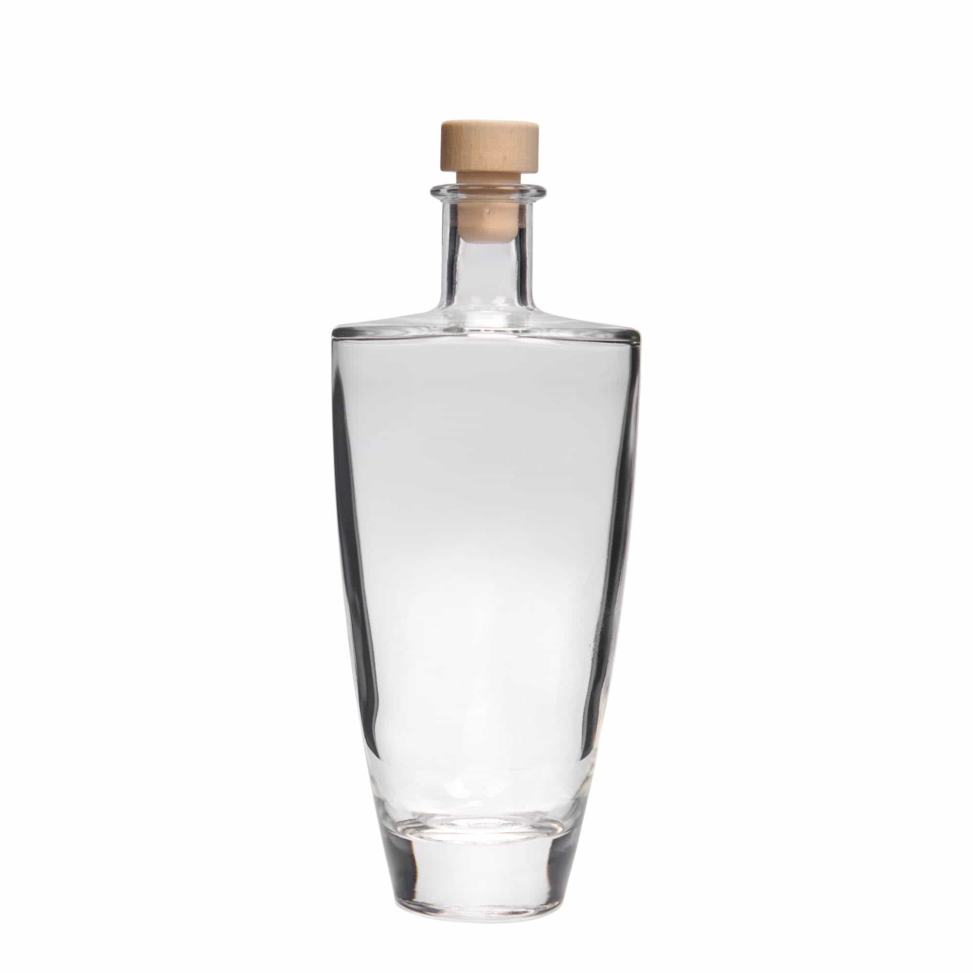Bouteille en verre 500 ml 'Vanessa', ovale, bouchage: bouchon