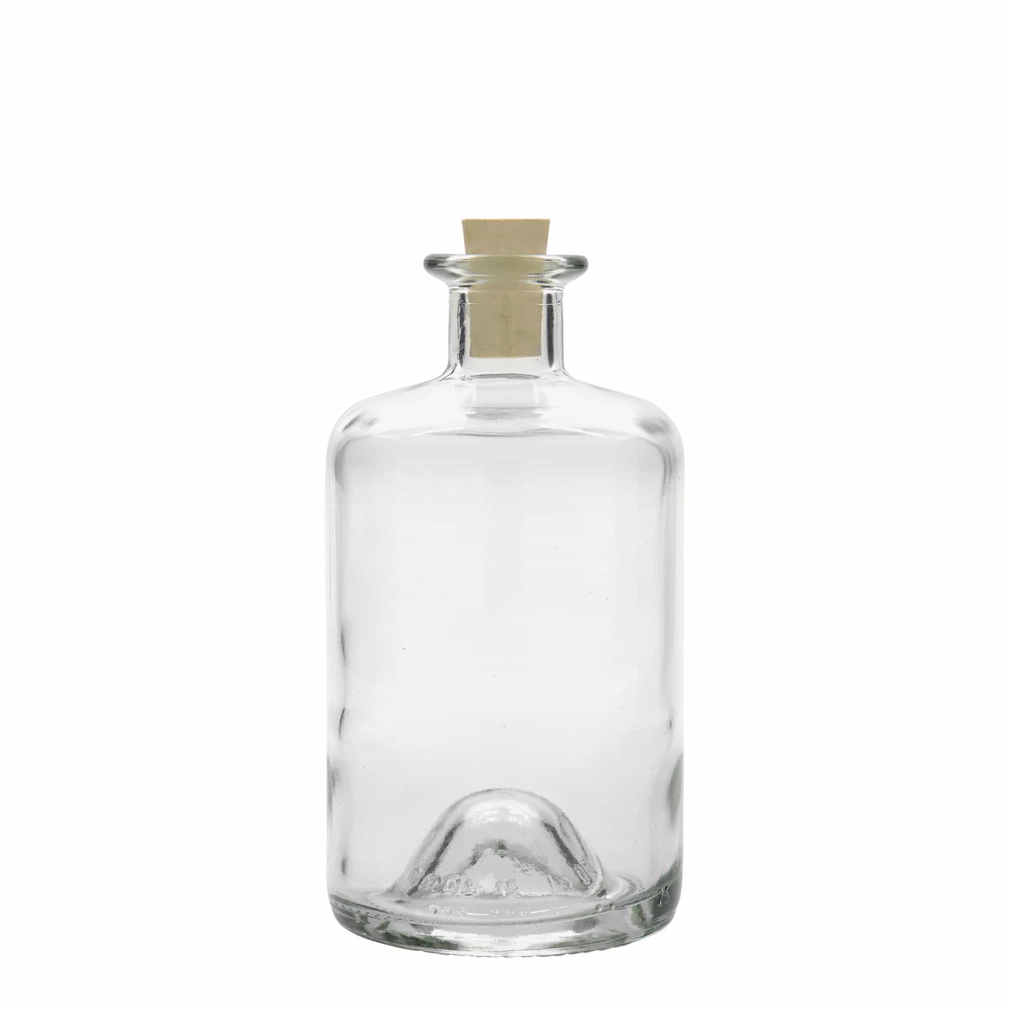 Bouteille en verre de 500 ml, bouchon : liège