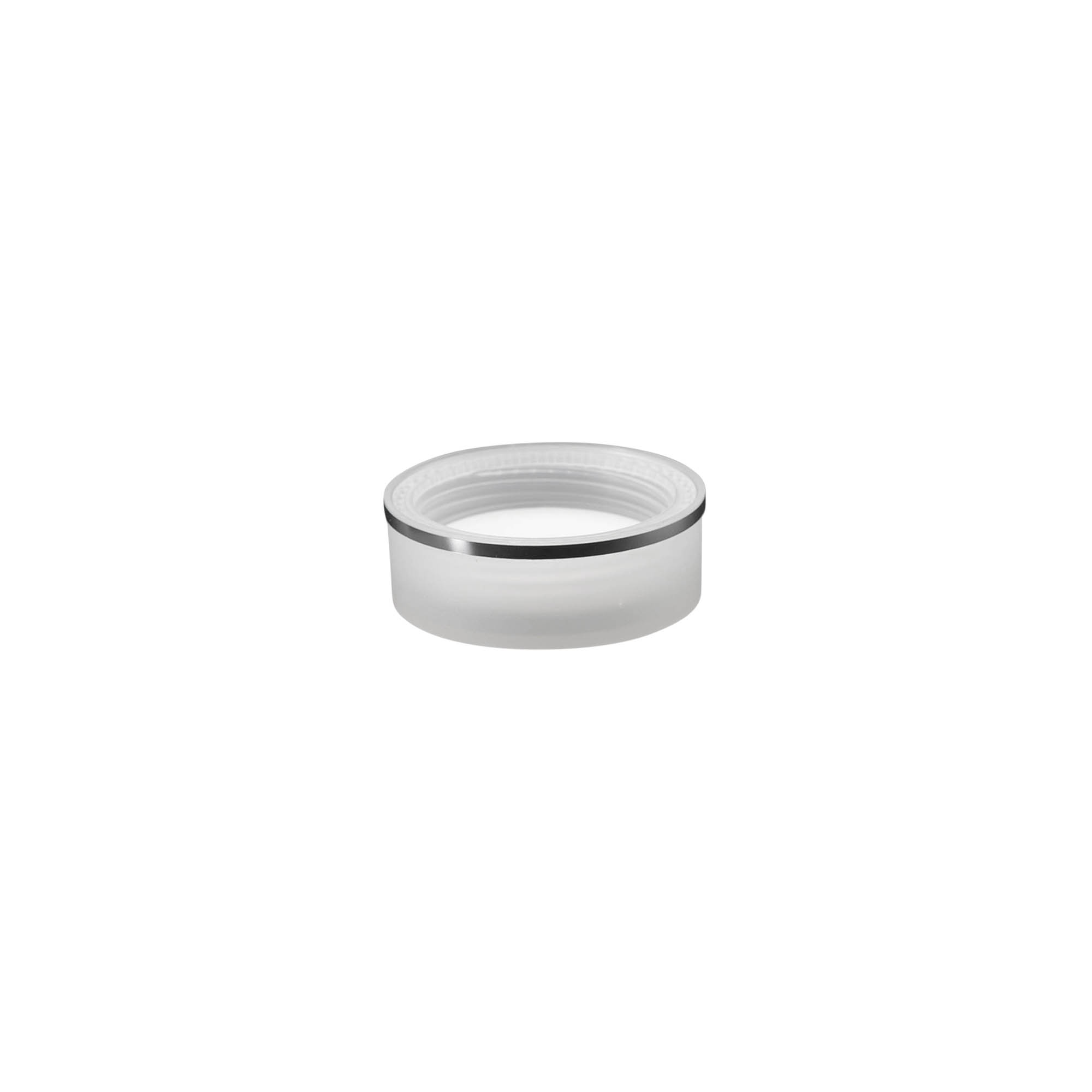 Bouchon à vis 'Édition Clear/Platin', plastique PP, blanc, pour embouchure : 45/2P Bouchon à vis 'Édition Clear/Platin', plastique PP, blanc, pour embouchure : 45/2P