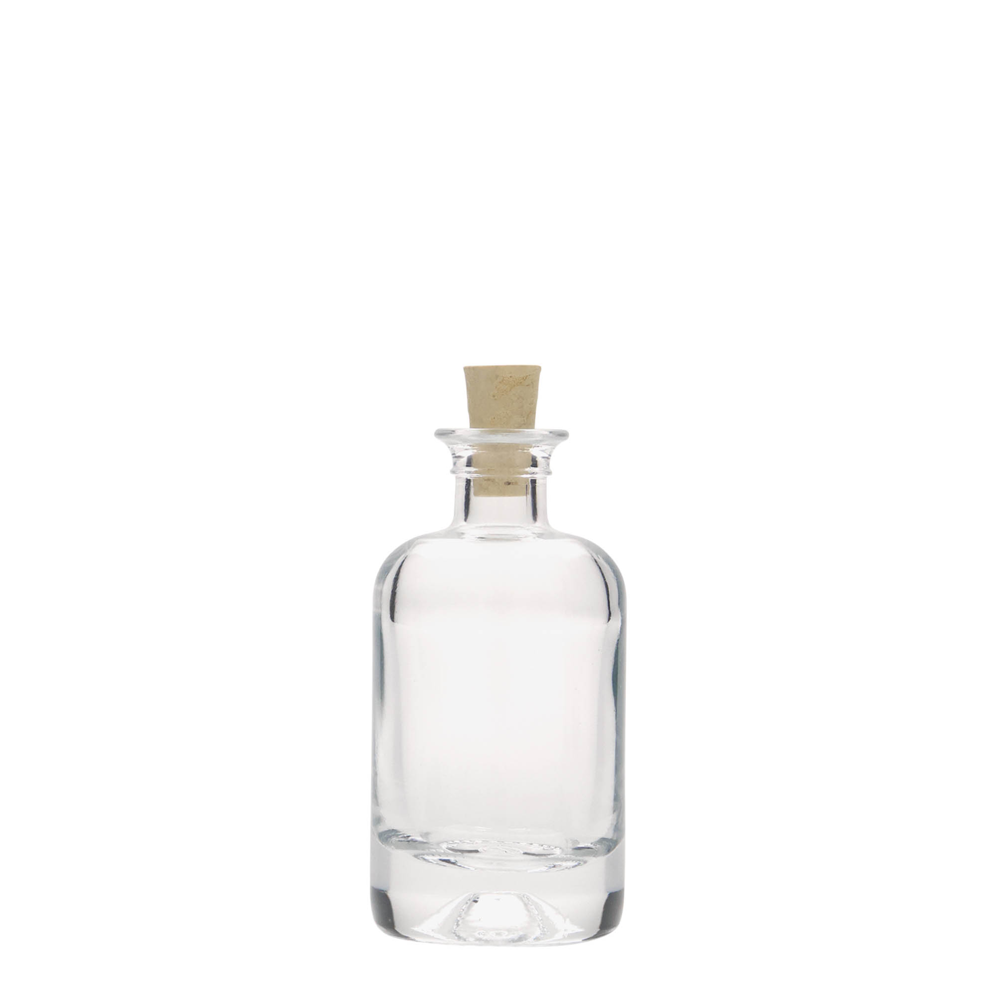 Flacon en verre de 40 ml, type pharmacien, ouverture : liège Flacon en verre de 40 ml, type pharmacien, ouverture : liège