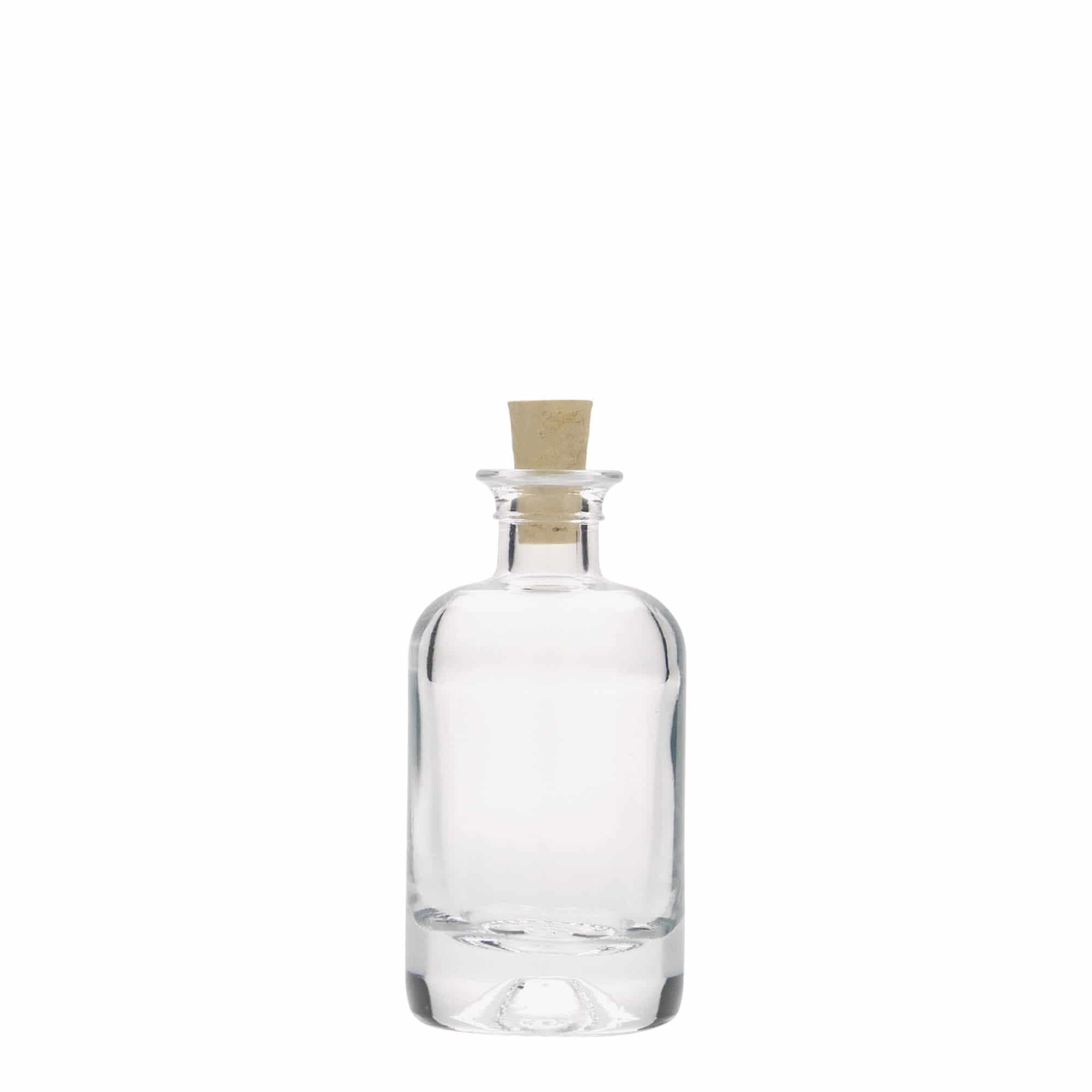 Flacon en verre de 40 ml, type pharmacien, ouverture : liège