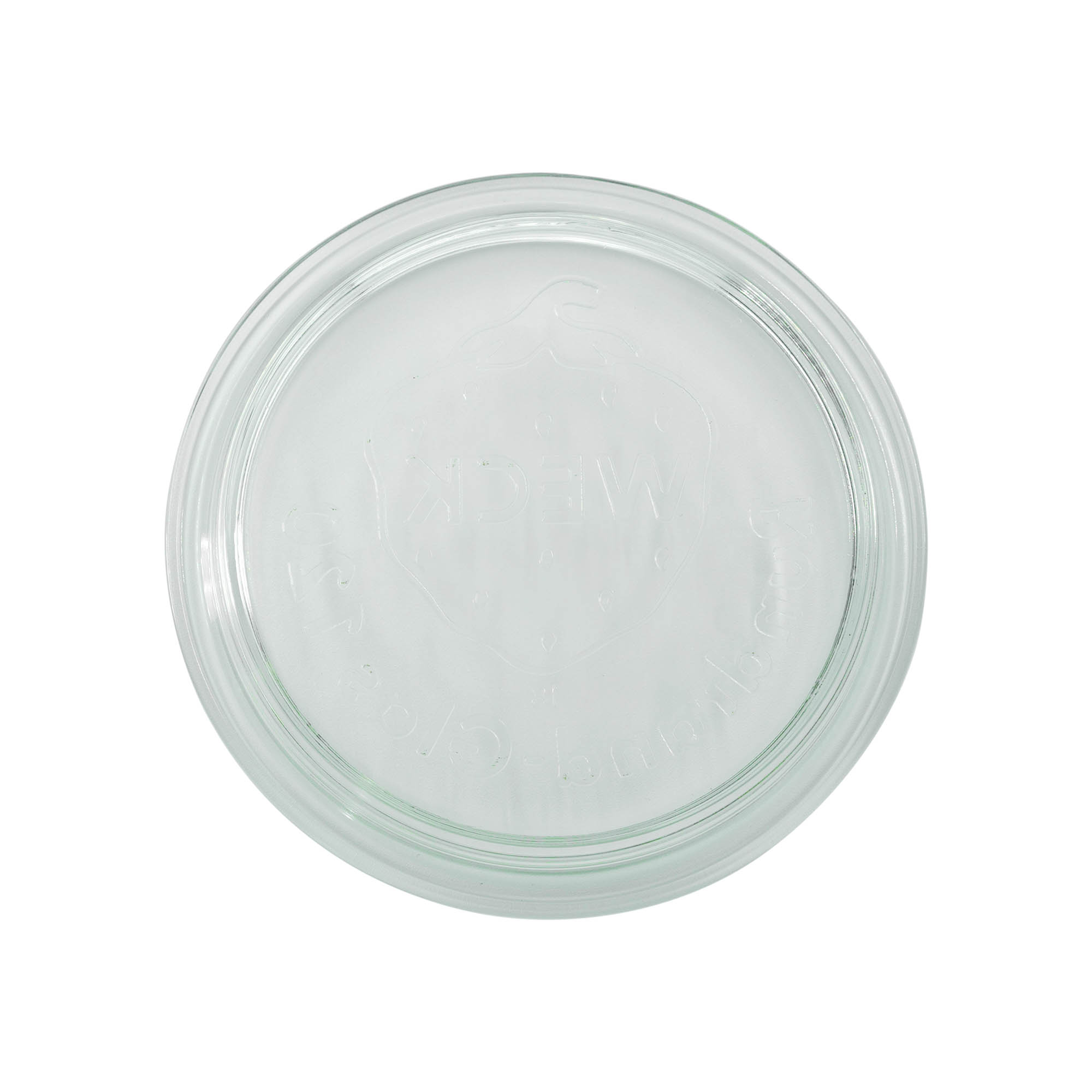 Couvercle en verre WECK à bord rond, pour ouverture : RR120 Couvercle en verre WECK à bord rond, pour ouverture : RR120