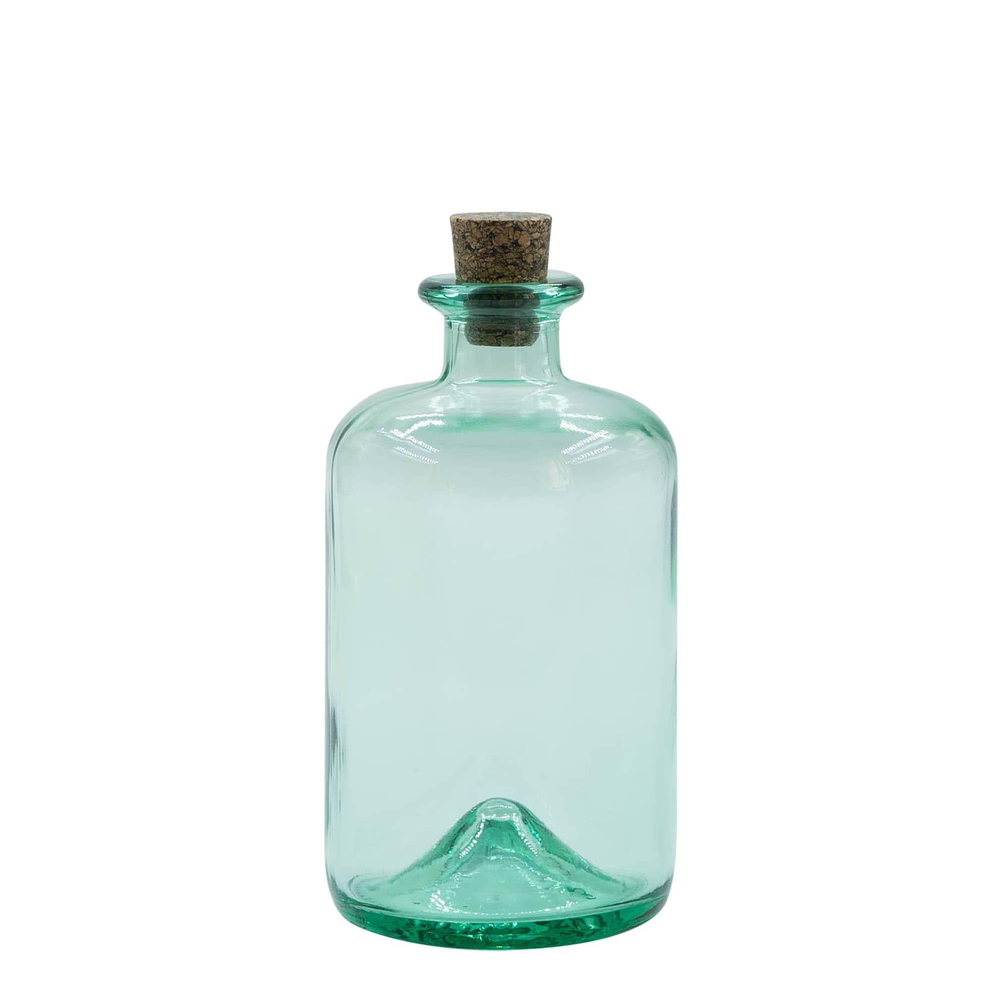 Bouteille en verre 500 ml « Pharma », ouverture : bouchon en liège