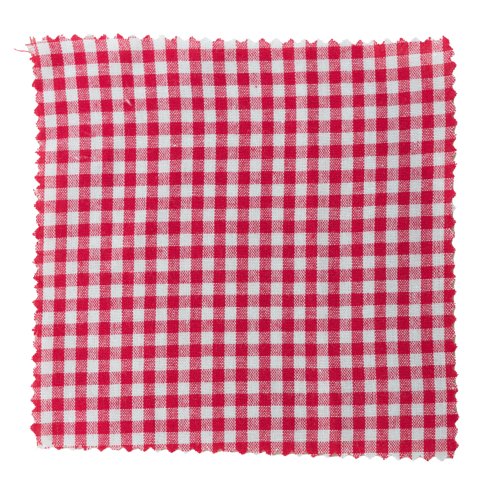 Carré de tissu à carreaux 15x15, textile, rouge, ouverture : TO58-TO82
