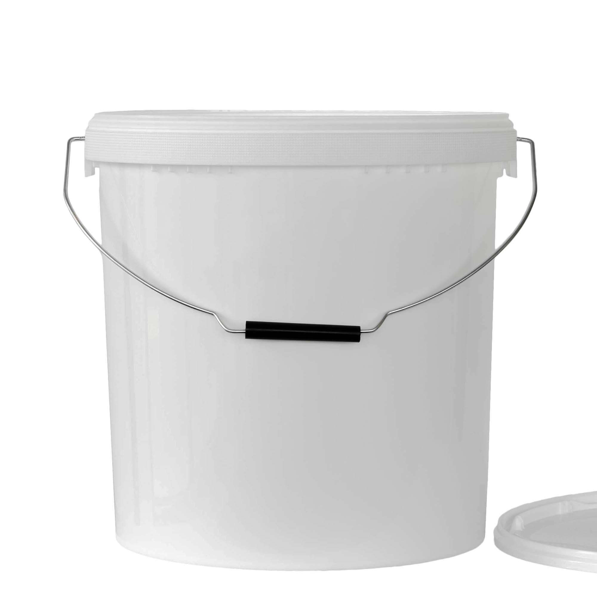 Seau de 20 l, plastique PP, blanc