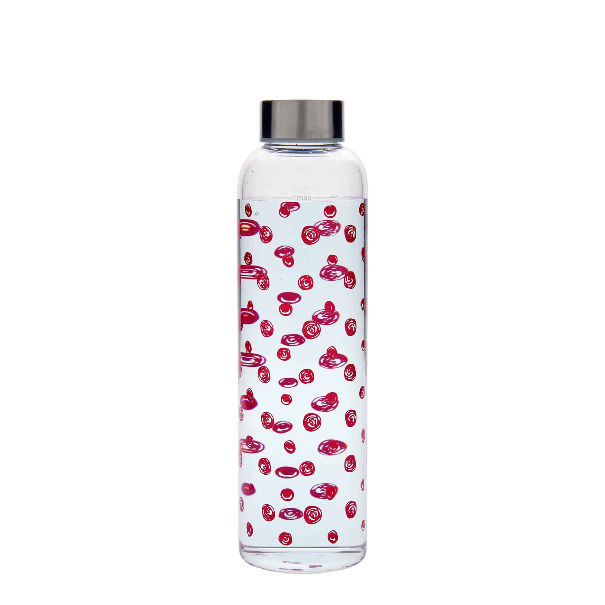Bouteille d'eau 500 ml 'Perseus - Points rouges', embouchure : bouchon à vis