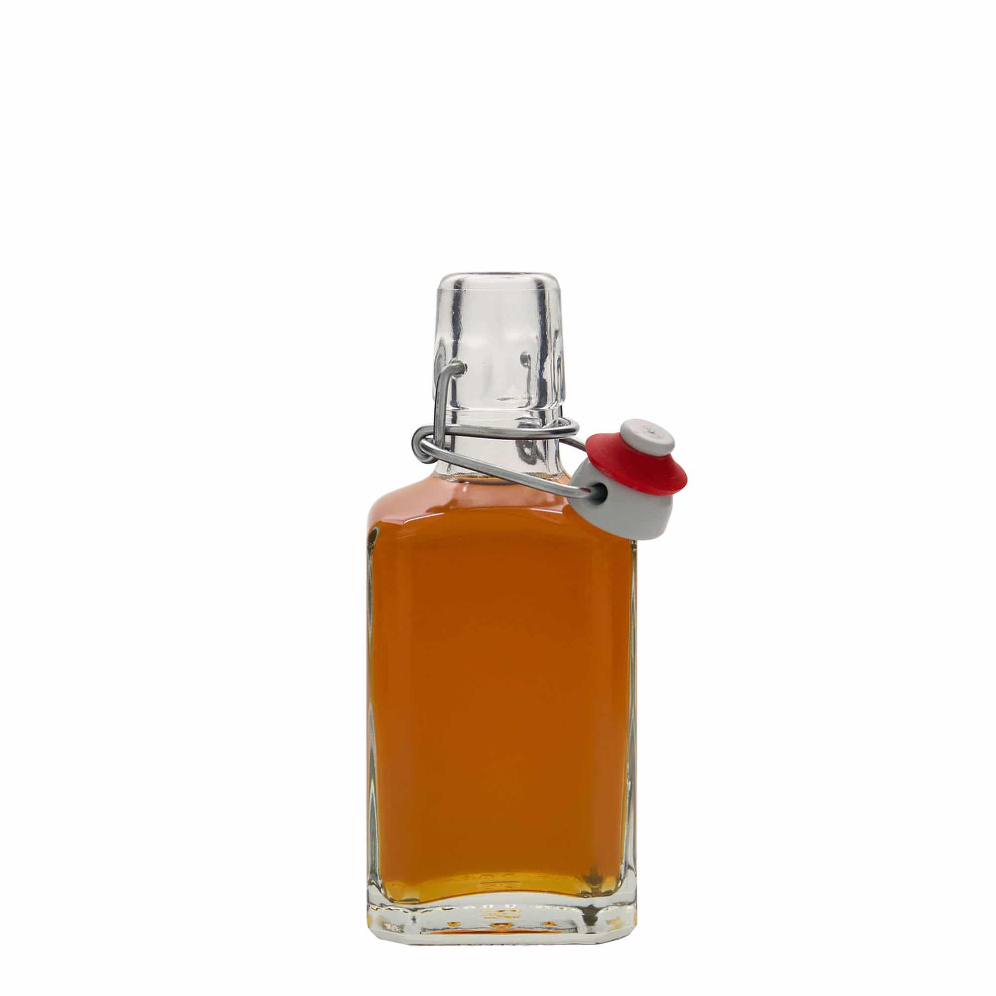 Flacon en verre 250 ml « Rialto », carré, ouverture : fermeture à bascule Flacon en verre 250 ml « Rialto », carré, ouverture : fermeture à bascule