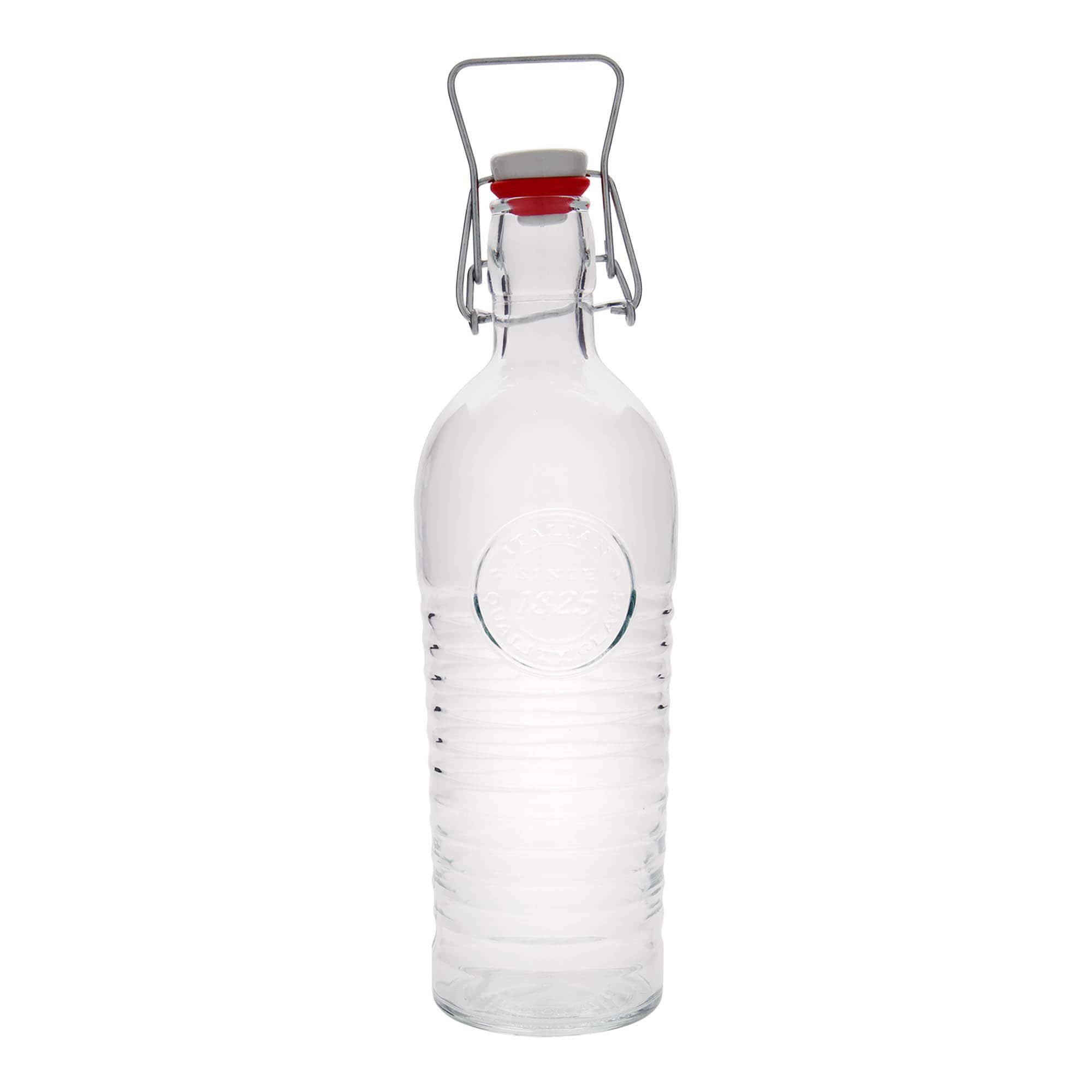 Bouteille en verre 1 200 ml « Officina 1825 », ouverture : fermeture à levier