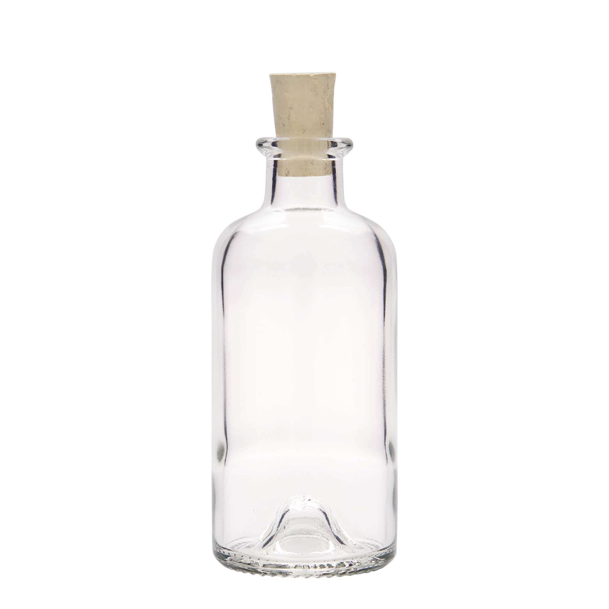 Bouteille en verre apothicaire 200 ml, bouchage: bouchon