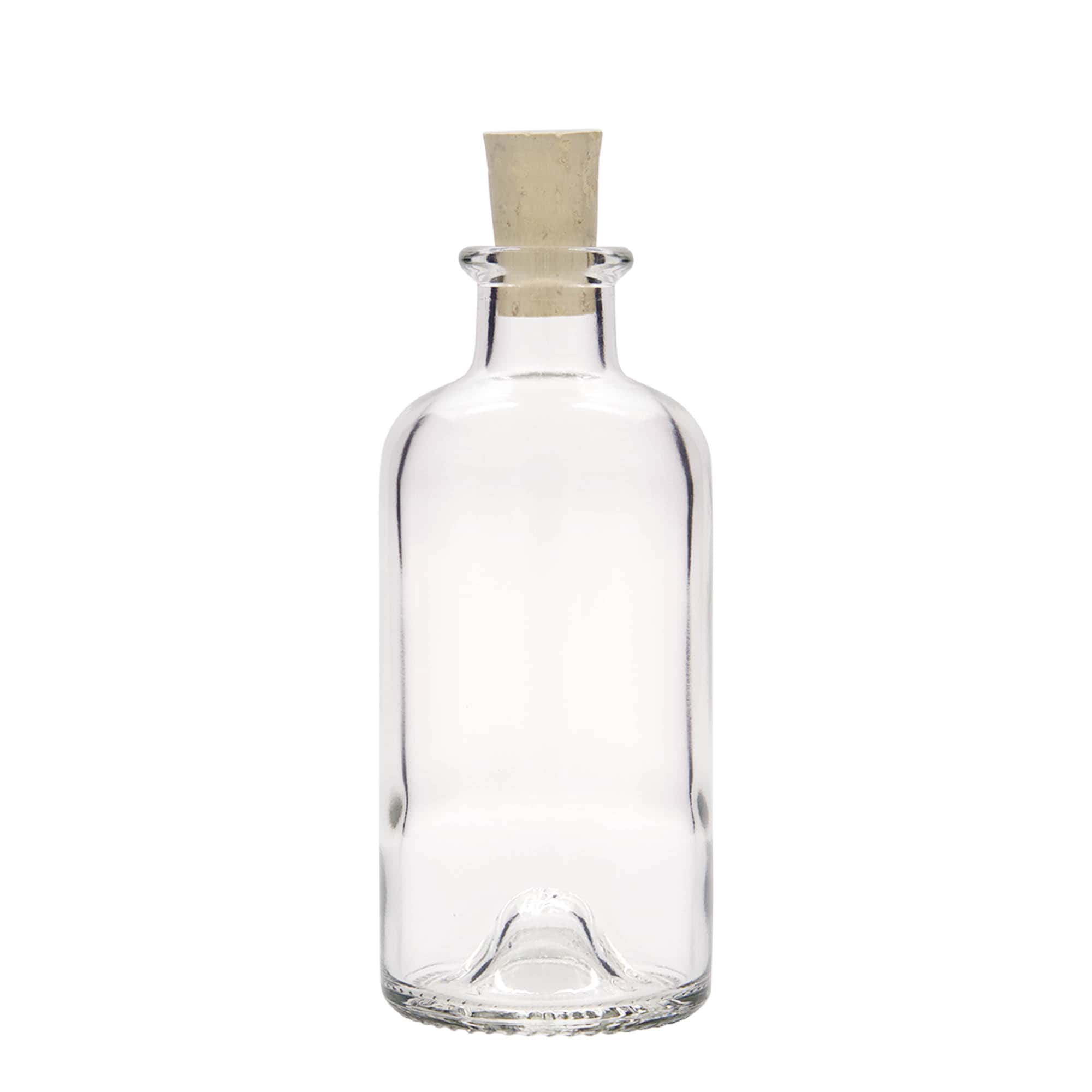 Flacon en verre 200 ml pharmacien, ouverture : bouchon en liège