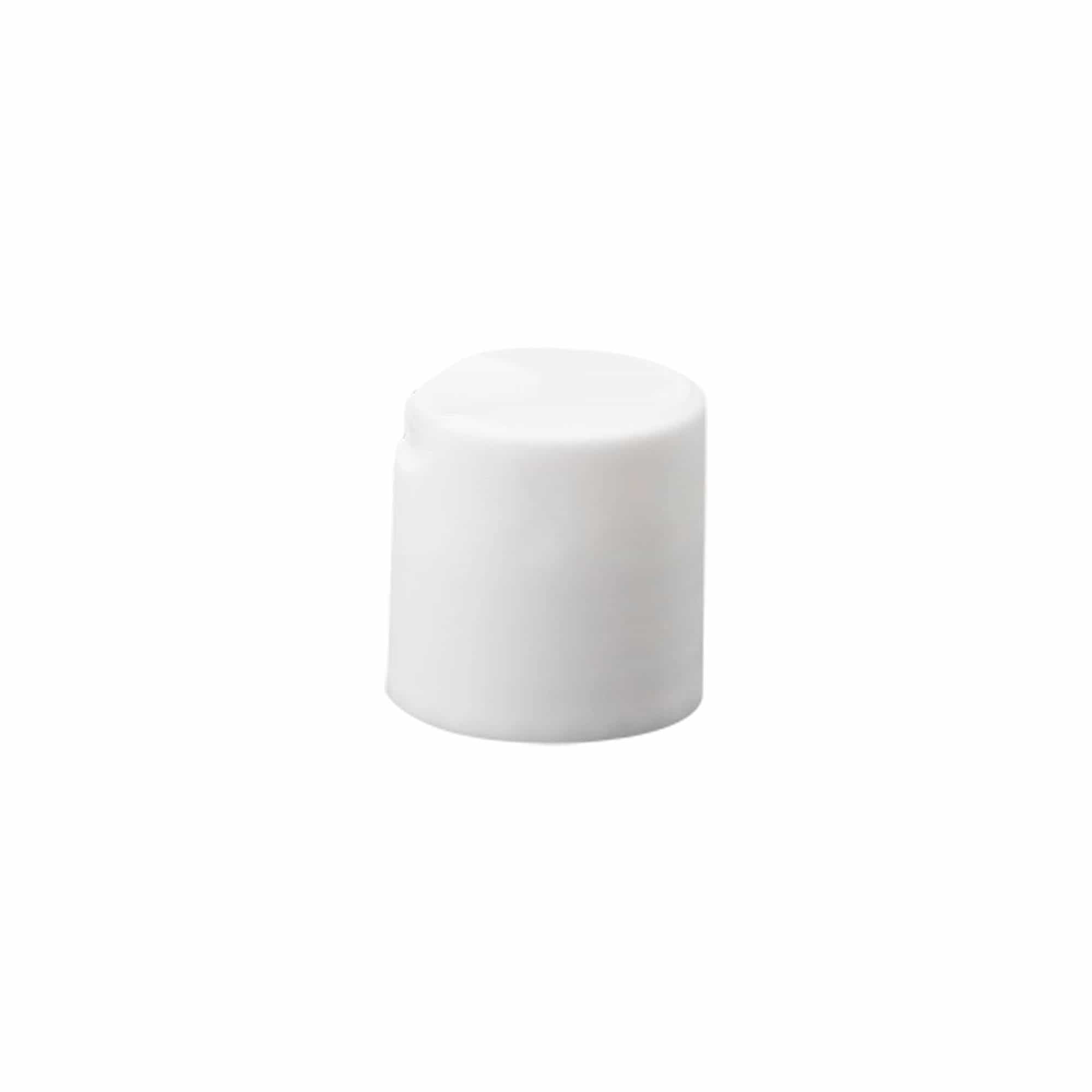Bouchon à vis Disc Top, plastique PP, blanc, pour ouverture : 24/410