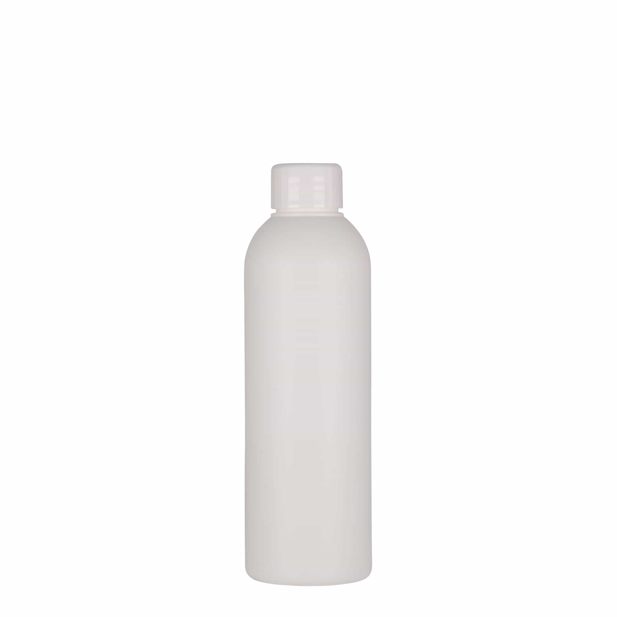 Flacon en plastique 200 ml 'Tuffy', HDPE, blanc, ouverture : 24/410 Flacon en plastique 200 ml 'Tuffy', HDPE, blanc, ouverture : 24/410