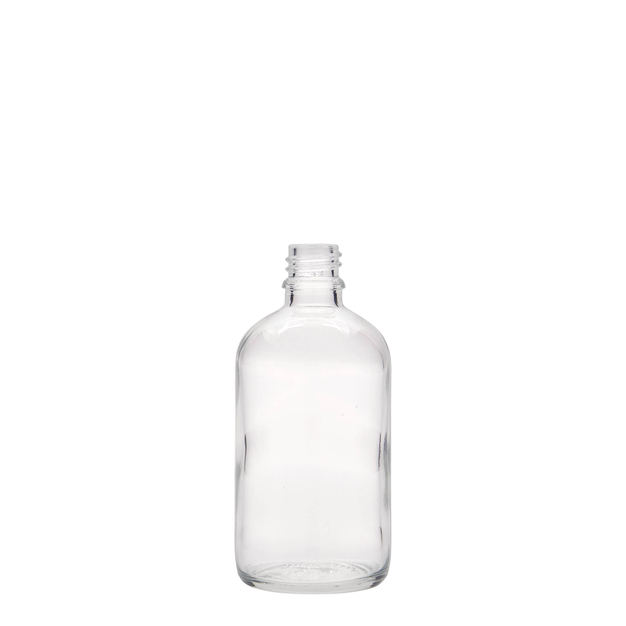 Flacon médical 100 ml, verre, ouverture : DIN 18