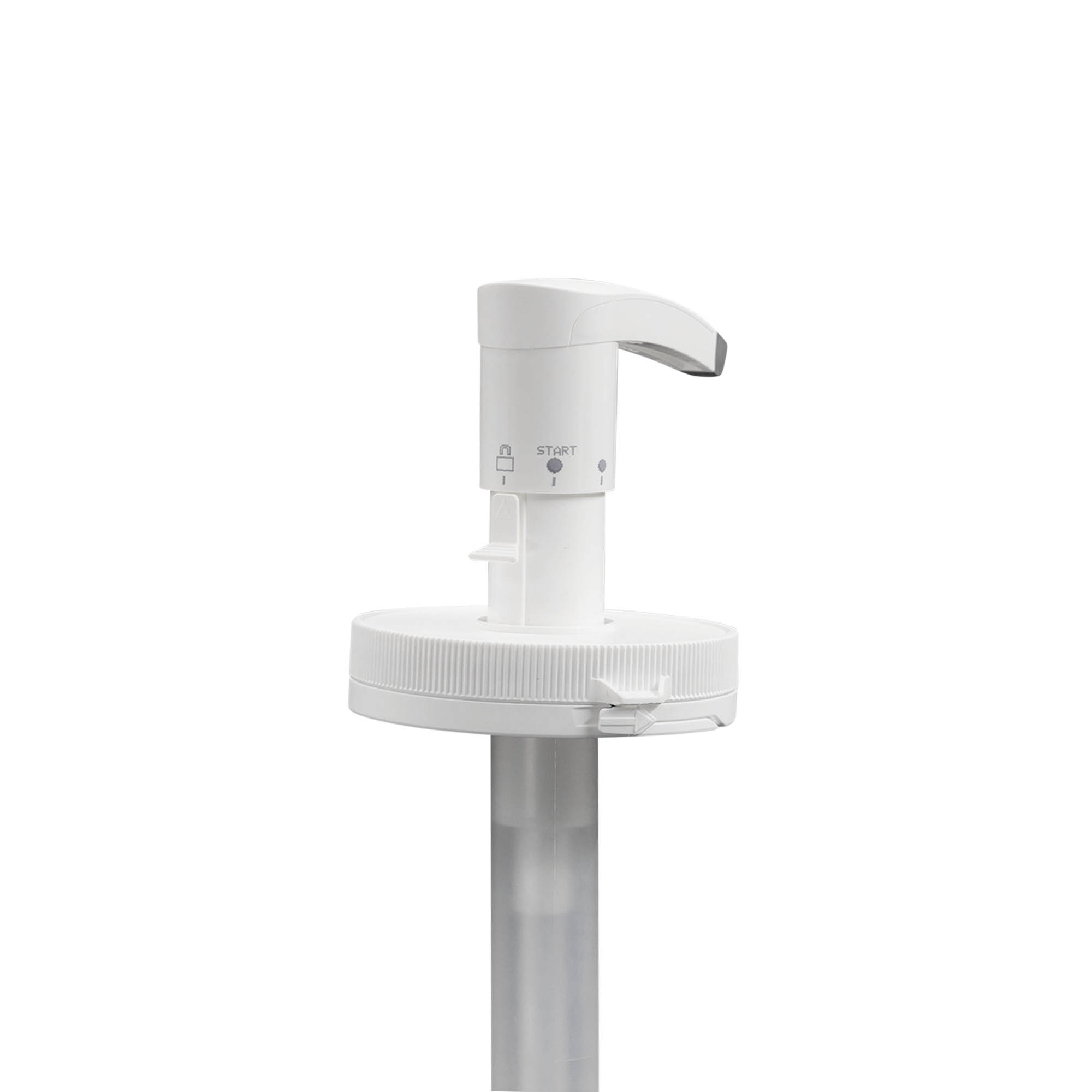 Pompe distributrice pour 655 ml 'Securibox', plastique PE, blanc, pour embouchure : fermeture à vis