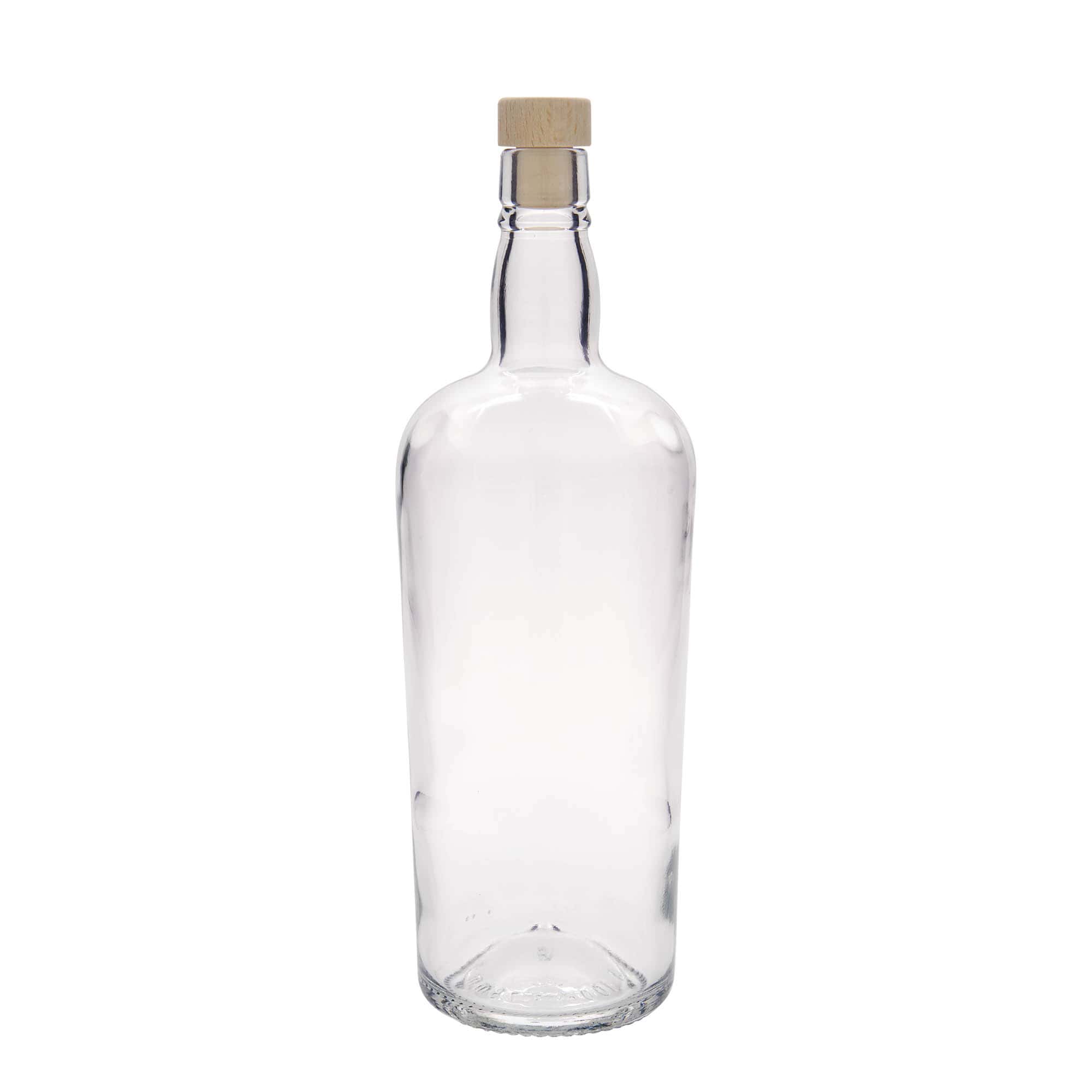 Bouteille en verre 1000 ml 'Edinburgh', ouverture : bouchon en liège