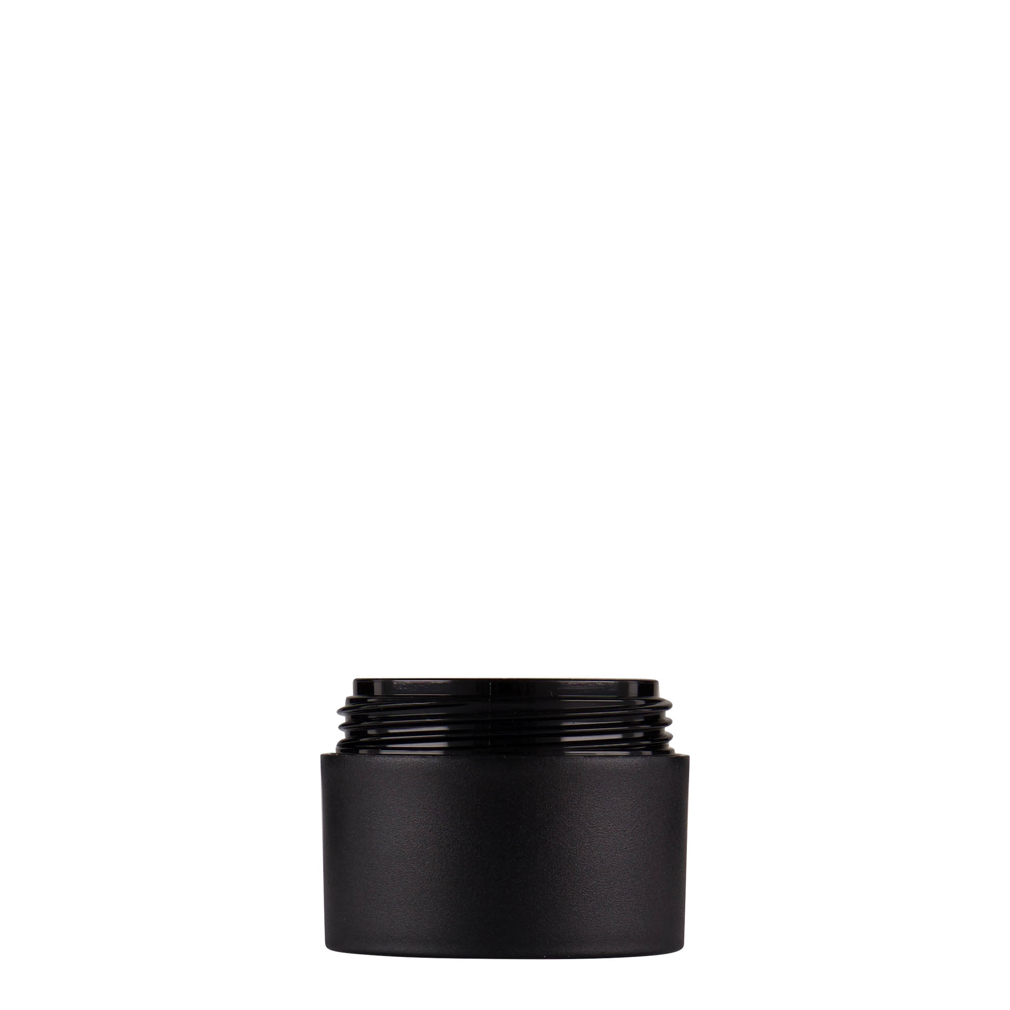 Dose en plastique 15 ml 'Antonella', PP, noir, ouverture : bouchon à vis