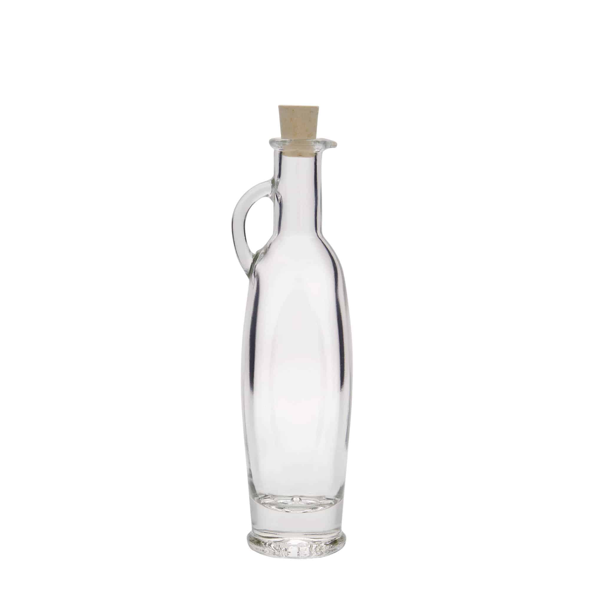 Flacon en verre de 100 ml « Eleganta », ovale, ouverture : bouchon en liège