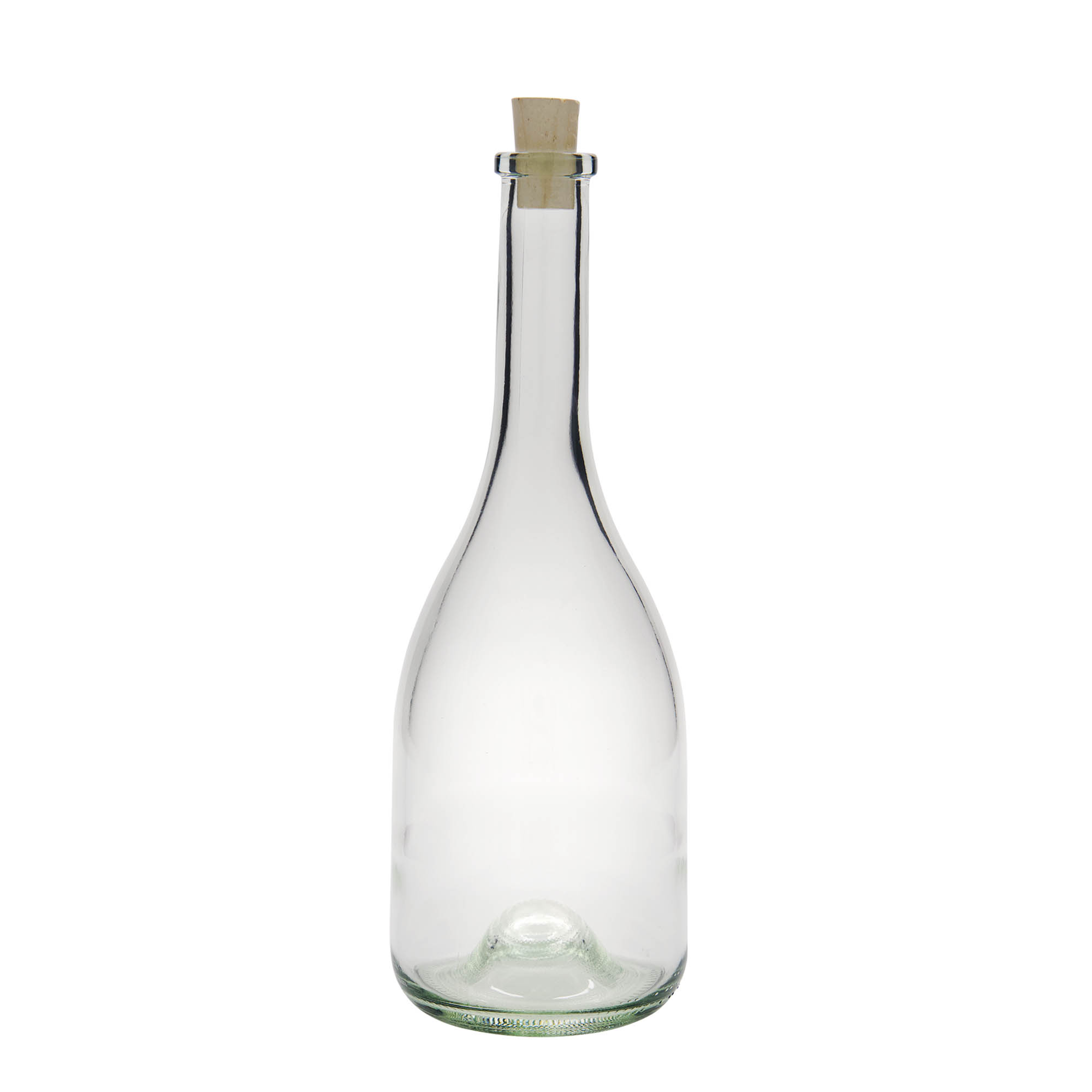 Bouteille en verre 750 ml 'Rustica', ouverture : bouchon en liège Bouteille en verre 750 ml 'Rustica', ouverture : bouchon en liège