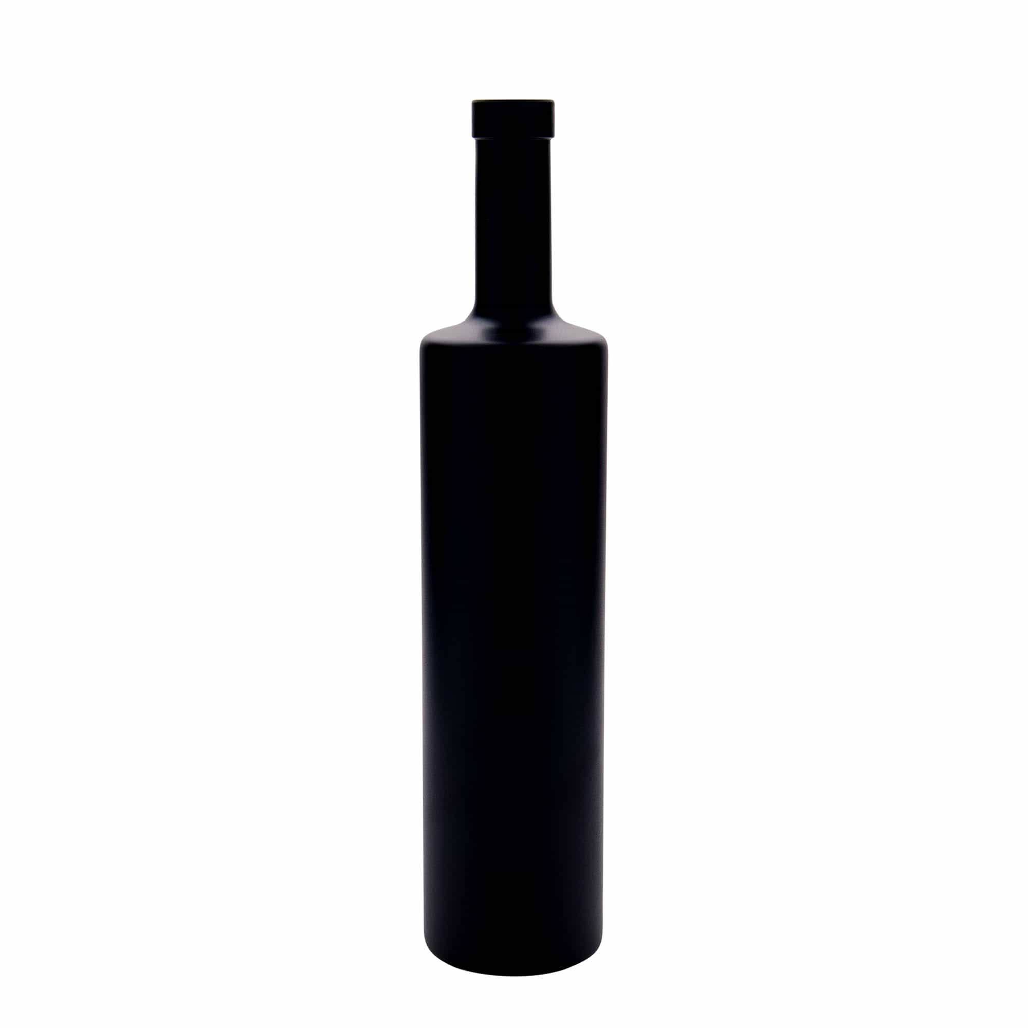 Bouteille en verre 700 ml 'Centurio', noire, bouchage: bouchon Bouteille en verre 700 ml 'Centurio', noire, bouchage: bouchon