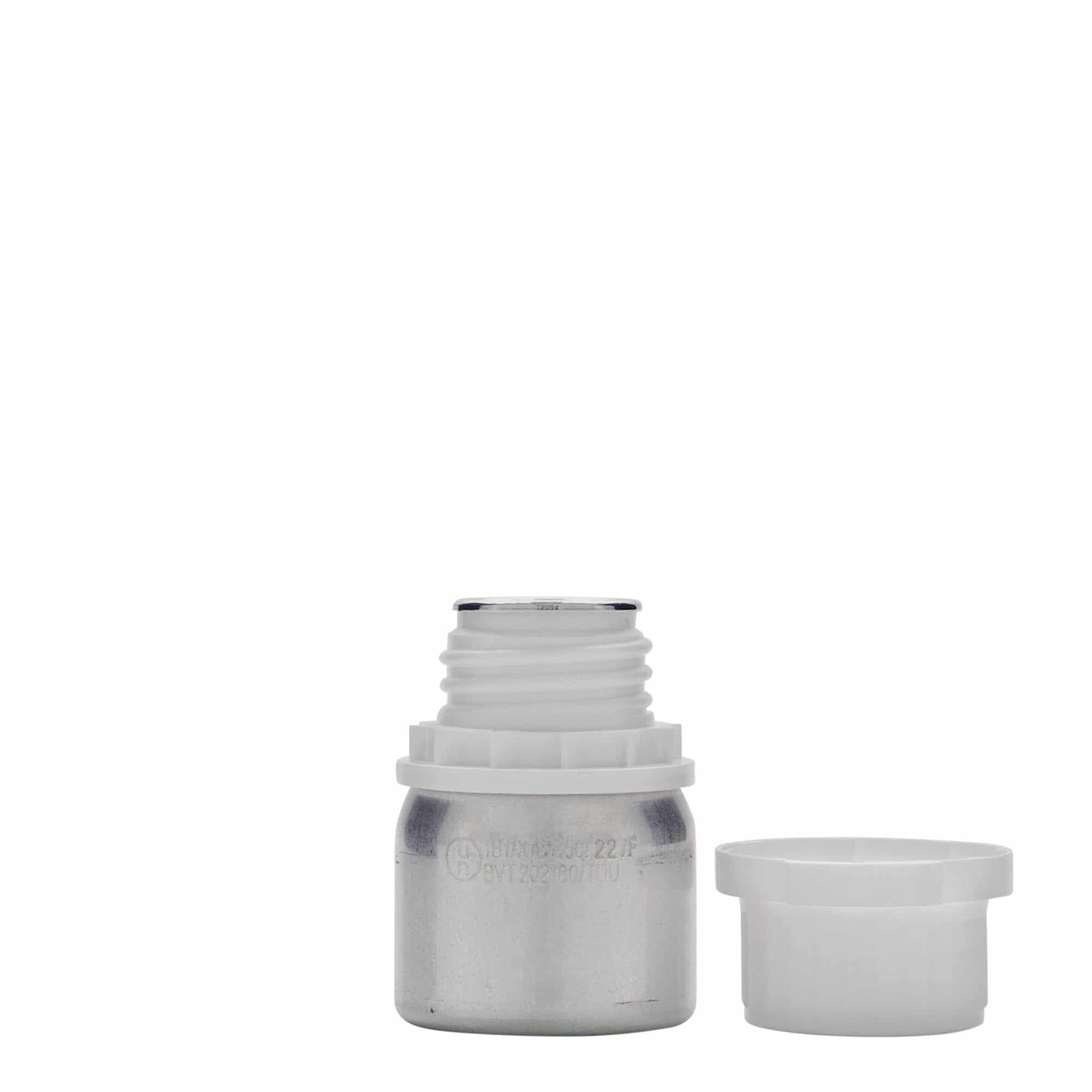 Bouteille en aluminium 50 ml, métal, argenté, bouchage: DIN 32 Bouteille en aluminium 50 ml, métal, argenté, bouchage: DIN 32