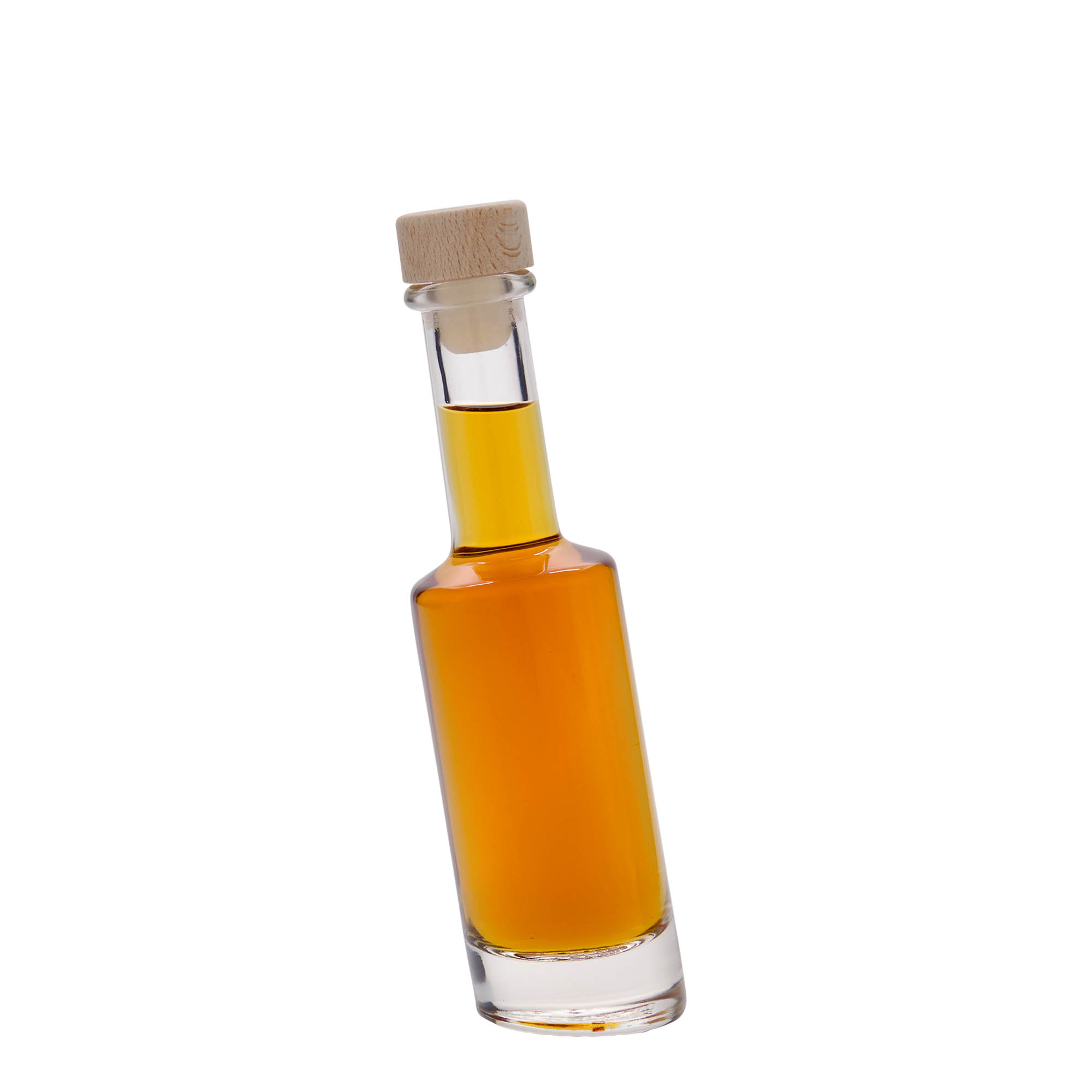 Flacon en verre 100 ml « Bounty », ouverture : bouchon en liège
