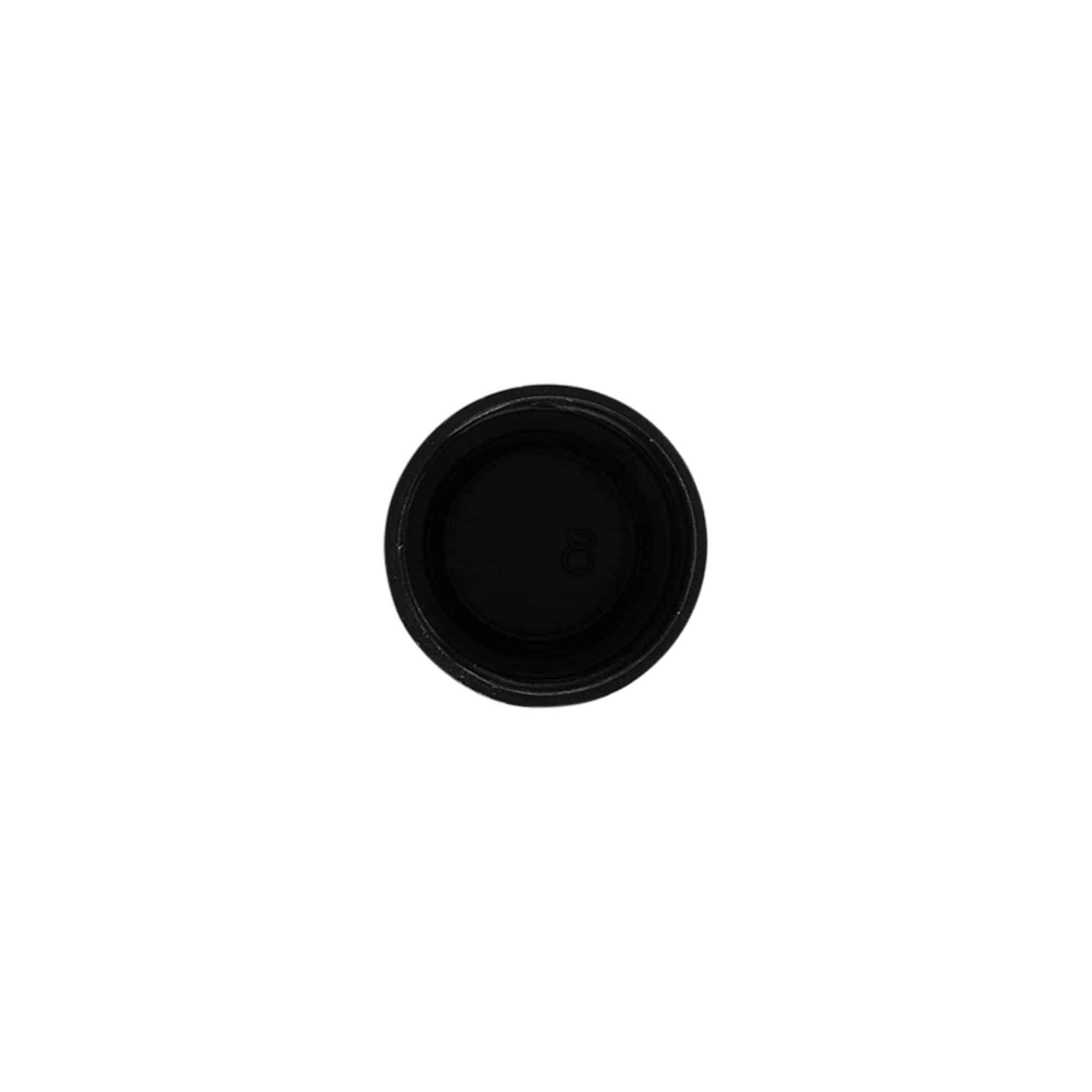 Bougage à vis, plastique PP, noir, pour bouchage: 20/410