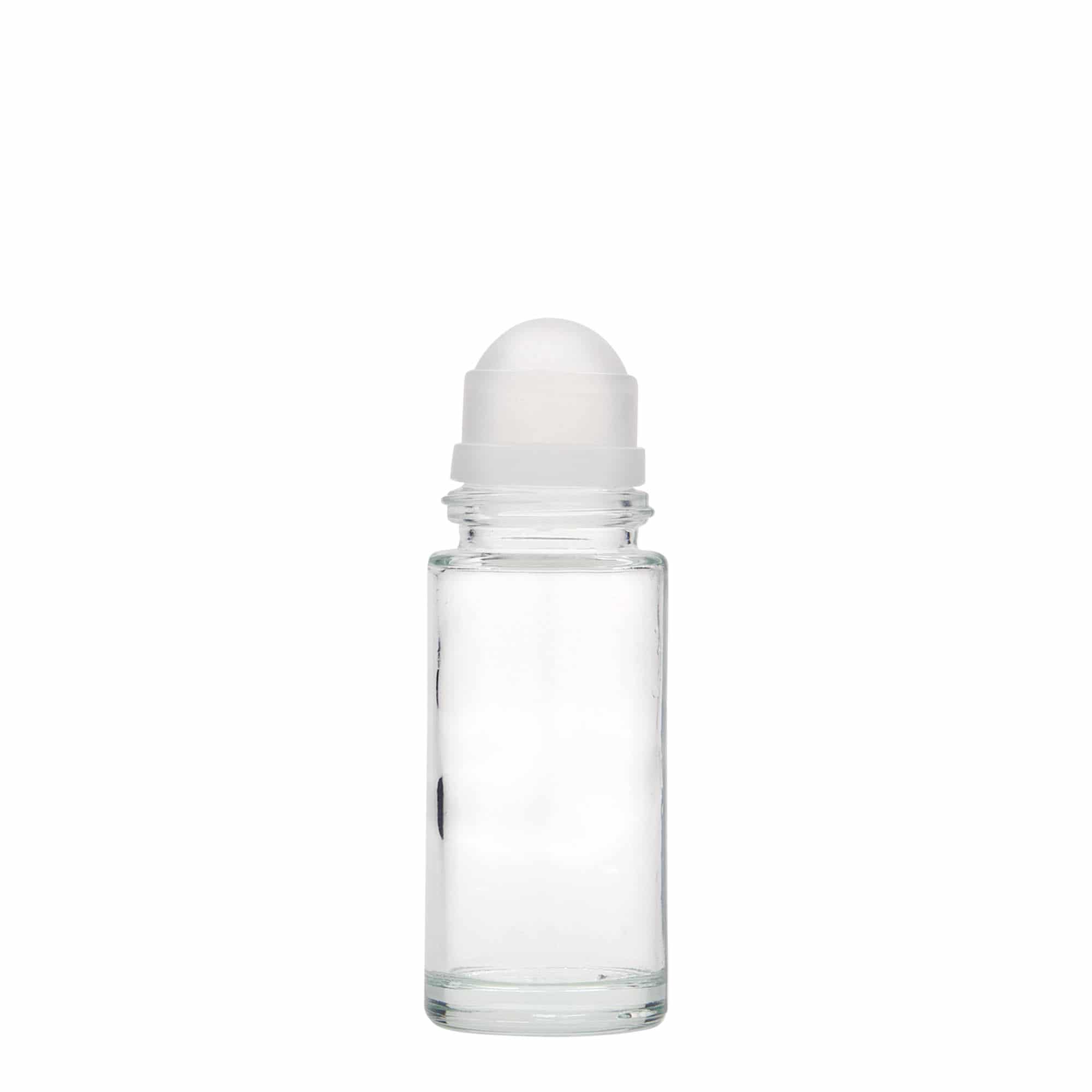 Flacon roll-on de 50 ml, verre, ouverture : bouchon à vis