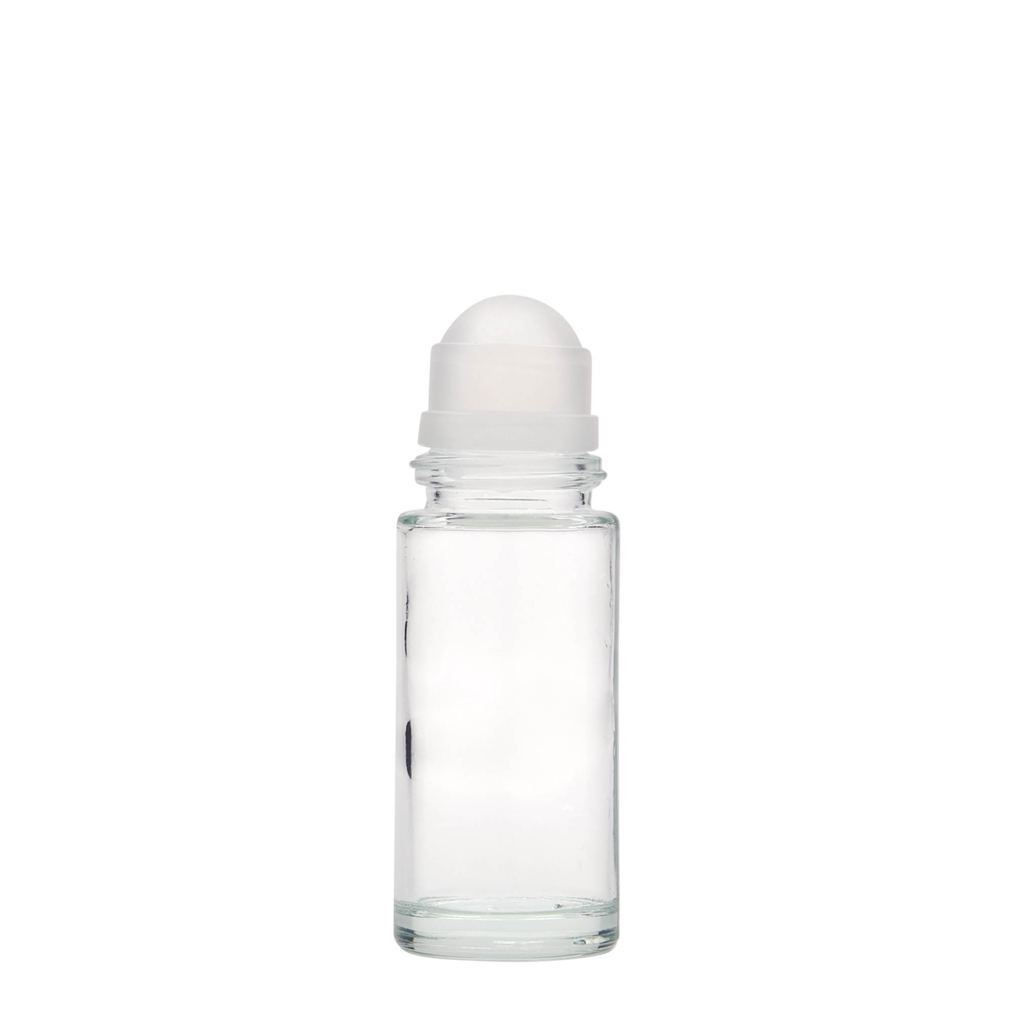 Flacon roll-on de 50 ml, verre, ouverture : bouchon à vis