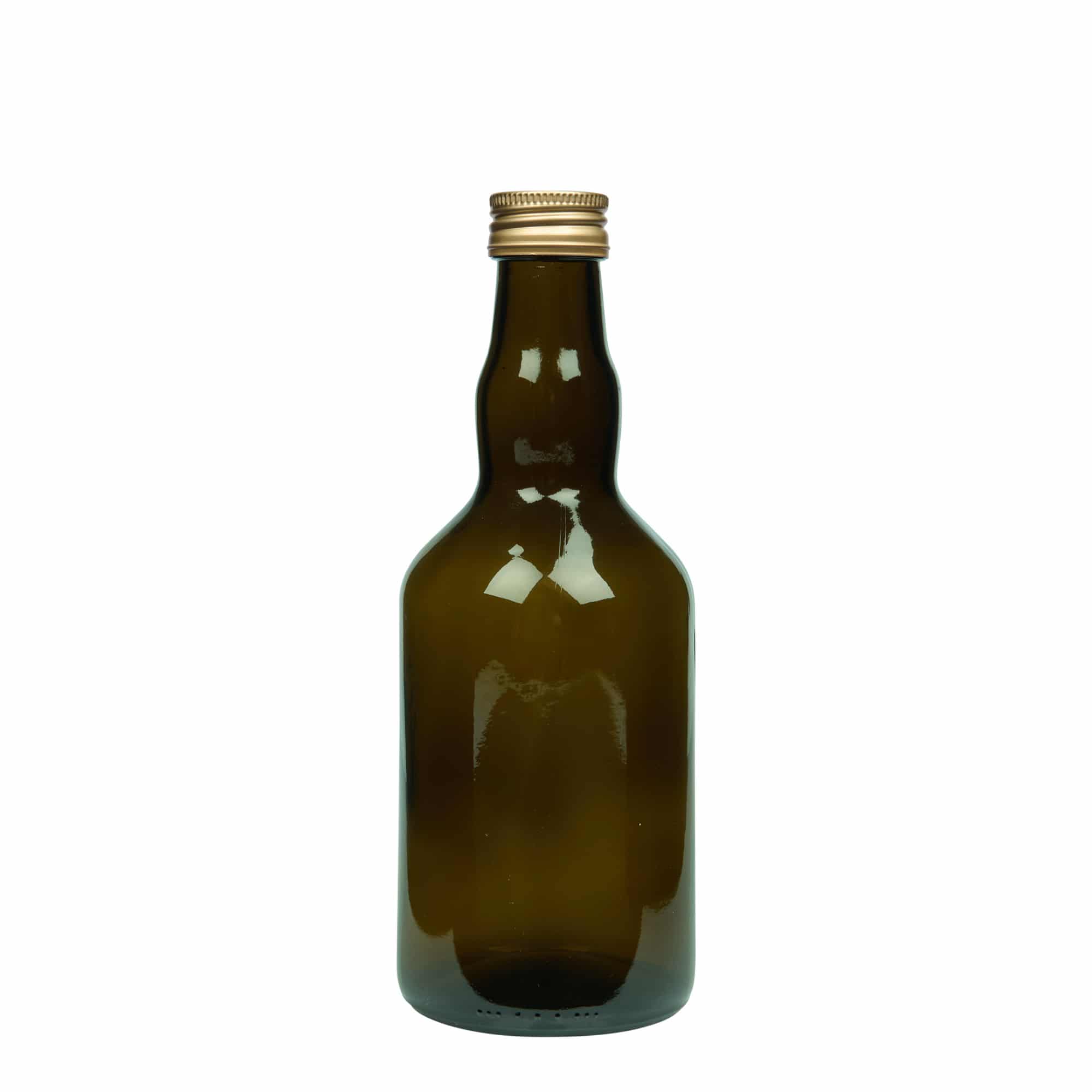 Bouteille en verre 500 ml 'Olona', vert antique, ouverture : PP 31,5
