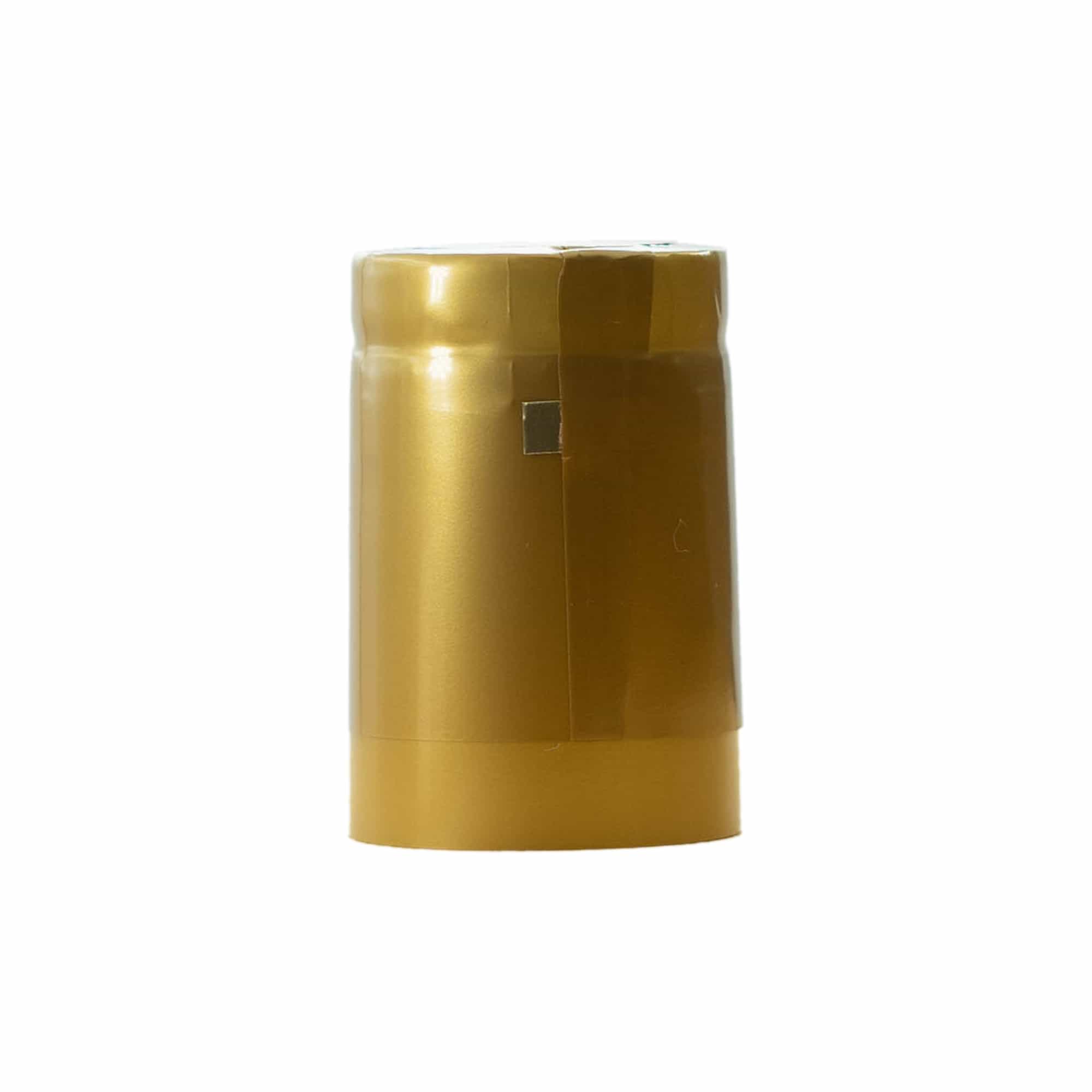 Capsule thermo-rétractable 32x41, plastique PVC, doré Capsule thermo-rétractable 32x41, plastique PVC, doré