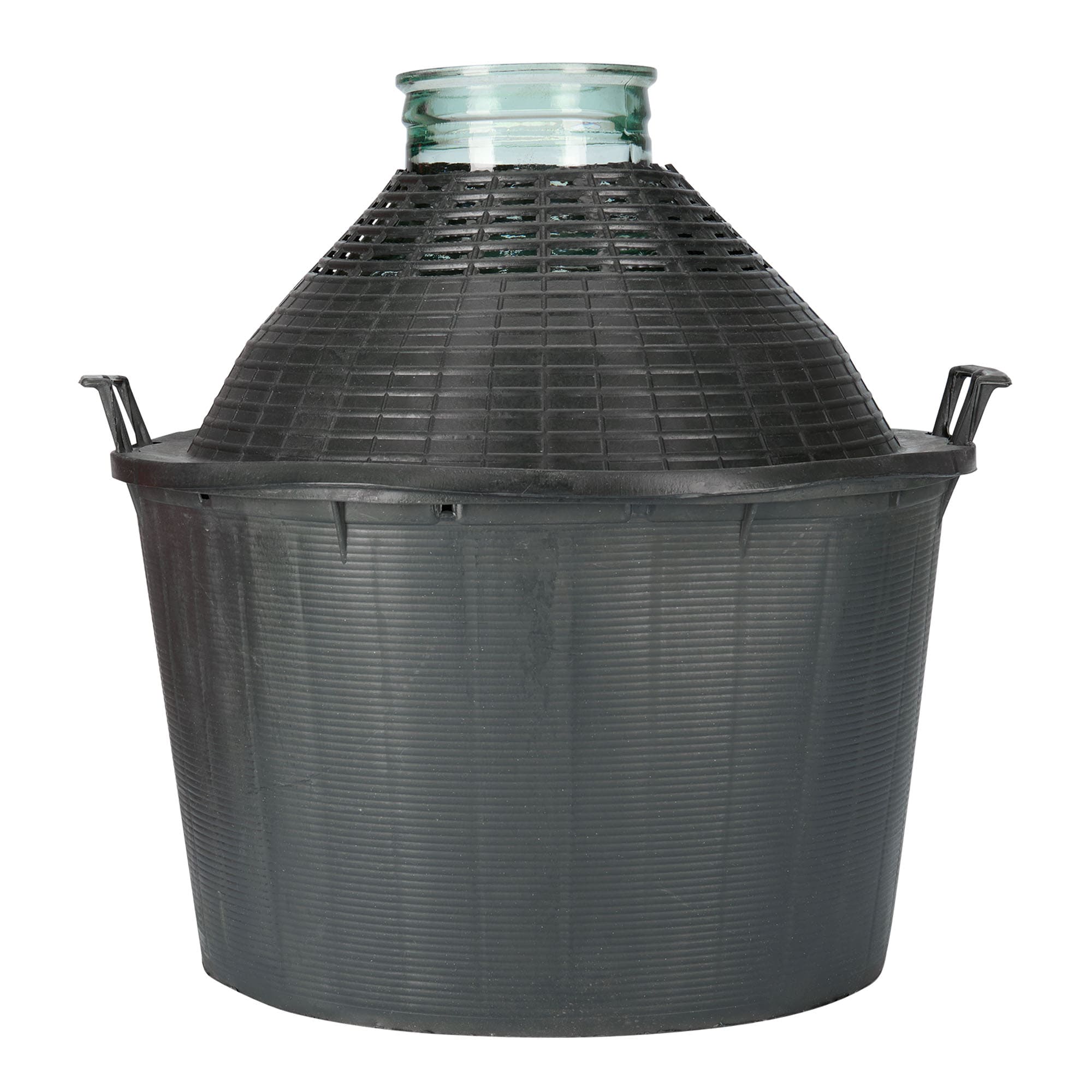 34 l bouteille ballon à col large, verre, ouverture : couvercle à emboîtement