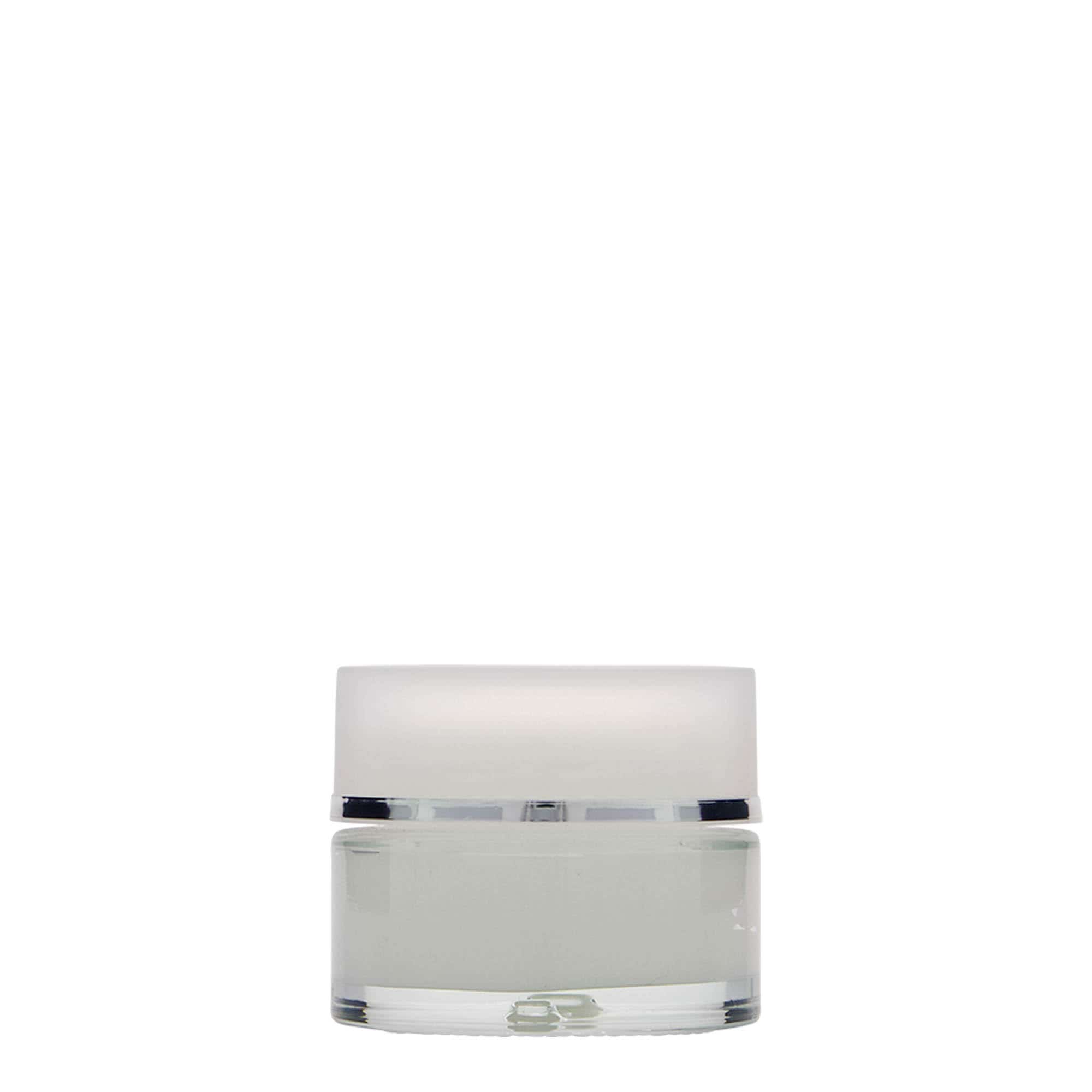 Pot de 30 ml « Clear Edition », verre, ouverture : fermeture à vis