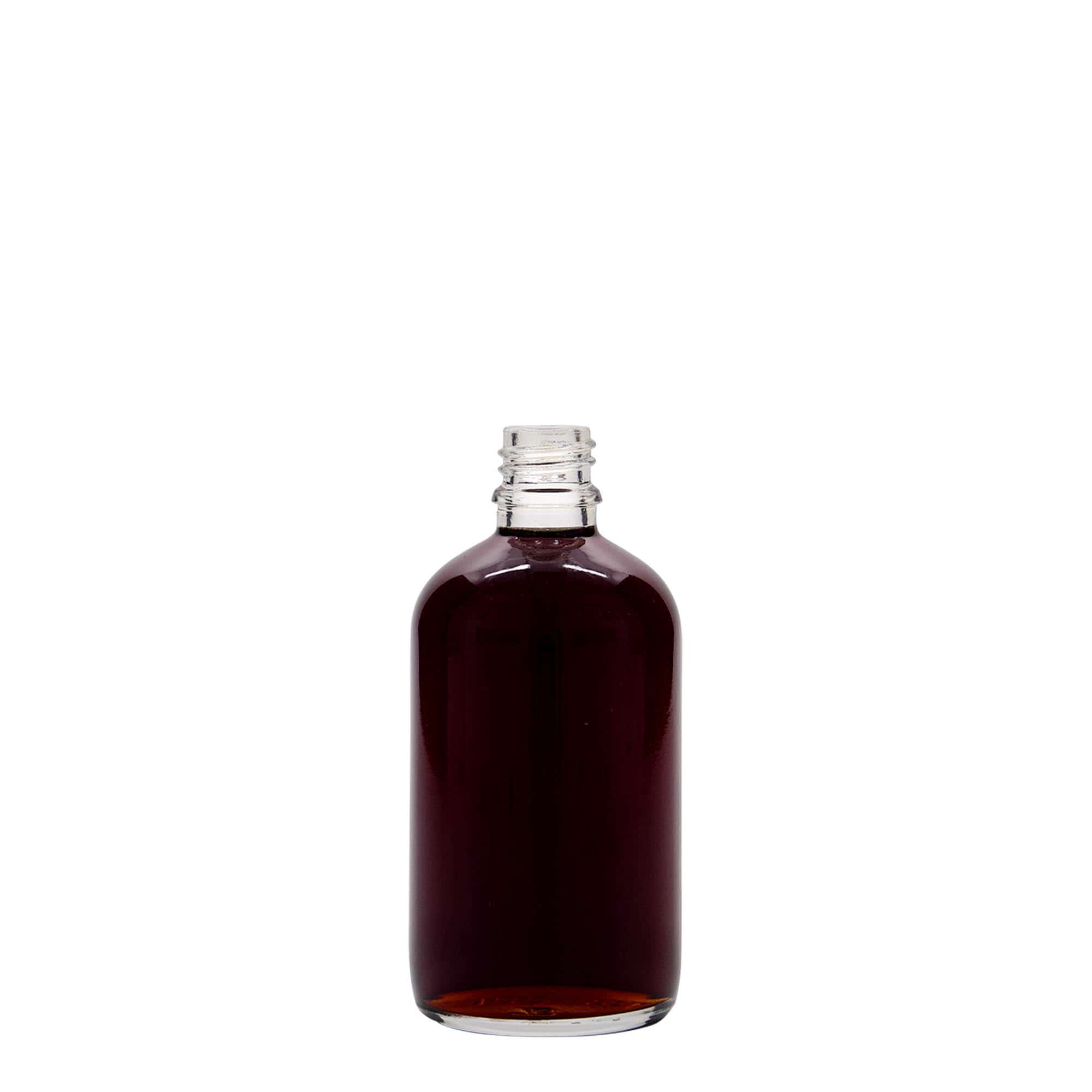 Flacon médical 100 ml, verre, ouverture : DIN 18