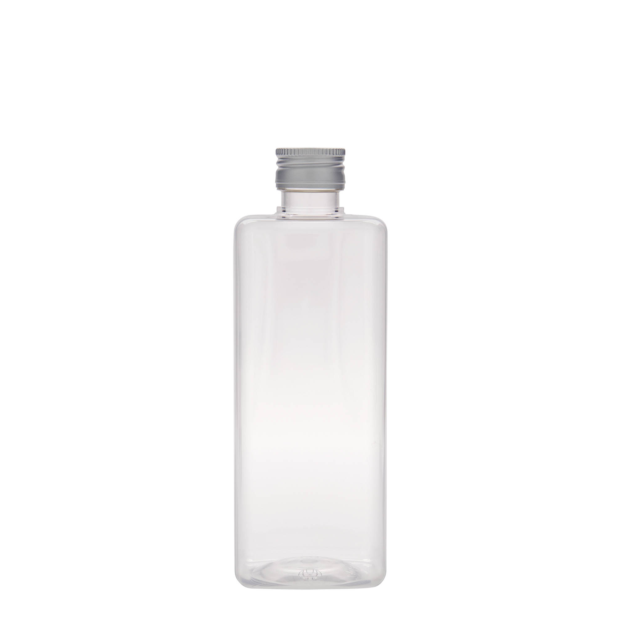 Bouteille PET 500 ml « Karl », carrée, plastique, ouverture : PP 28 Bouteille PET 500 ml « Karl », carrée, plastique, ouverture : PP 28