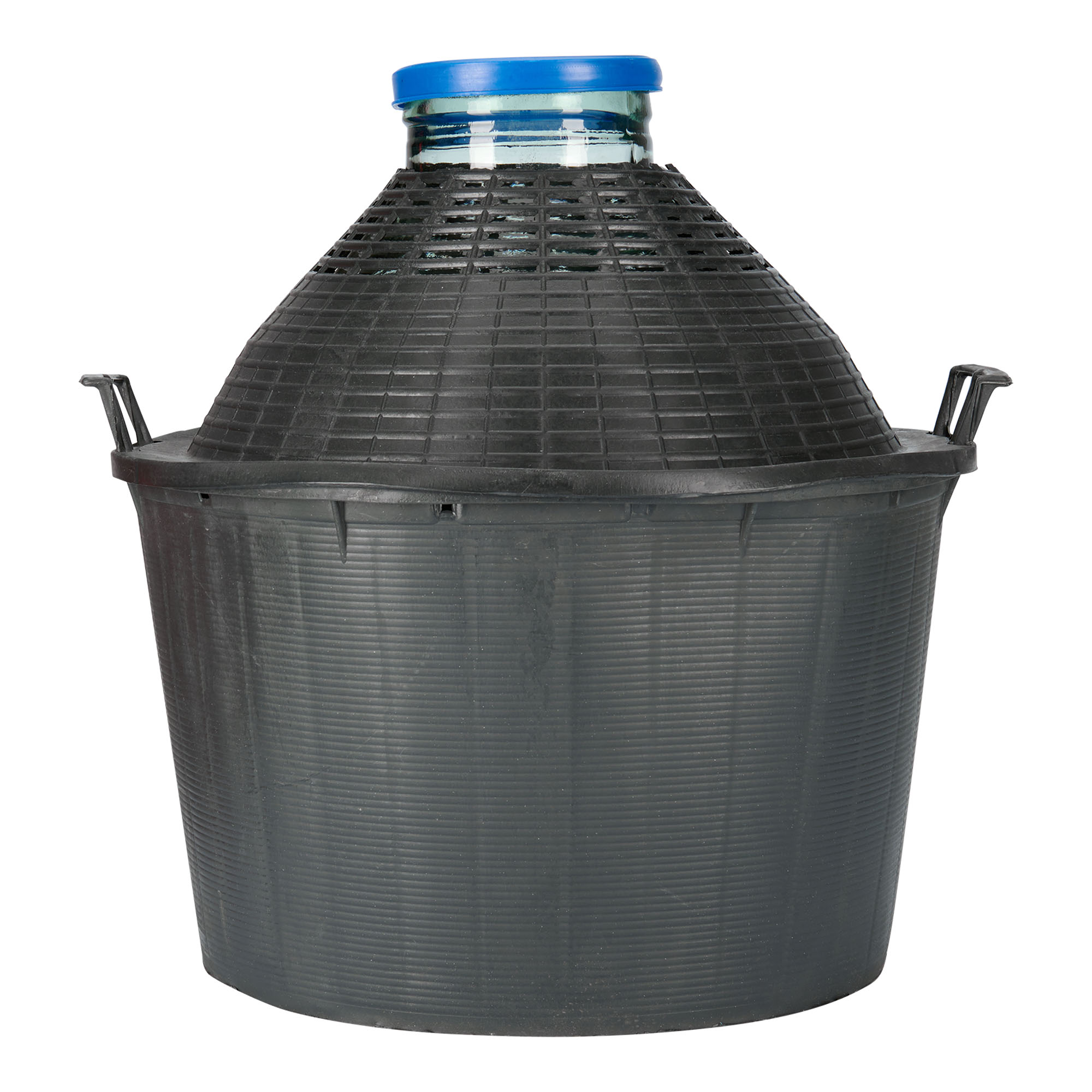 34 l bouteille ballon à col large, verre, ouverture : couvercle à emboîtement