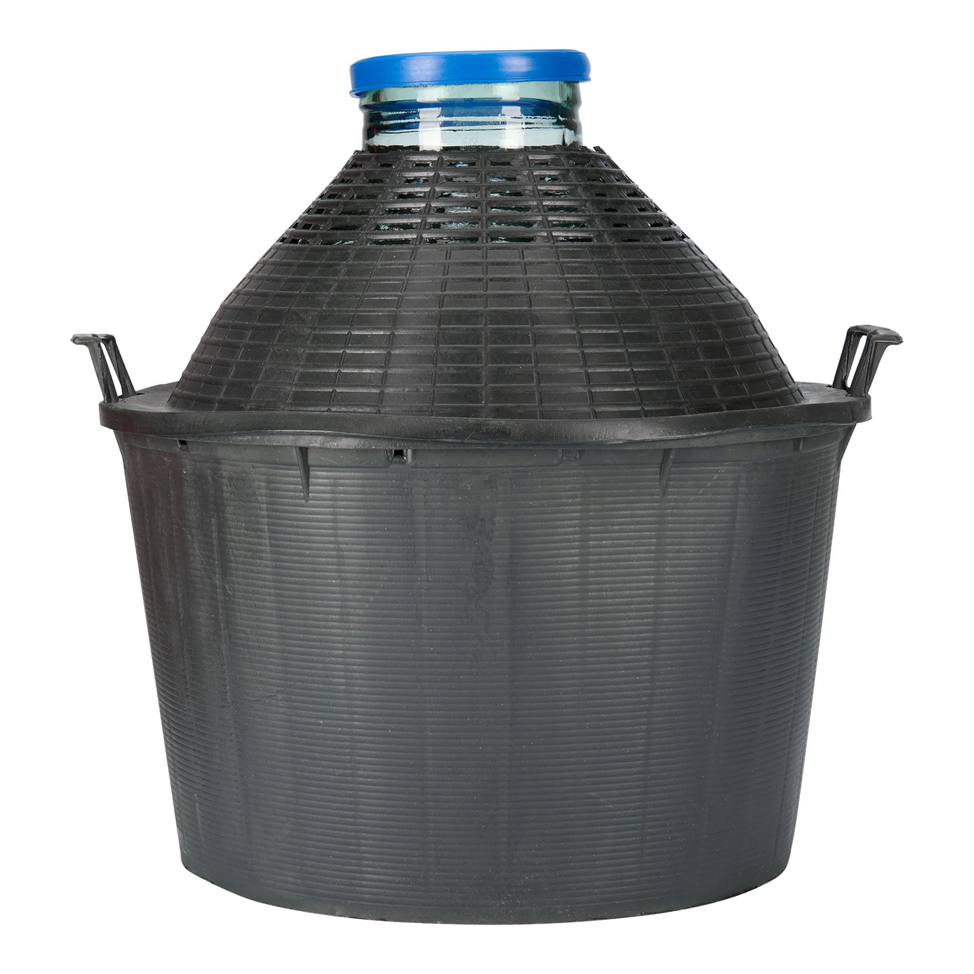 34 l bouteille ballon à col large, verre, ouverture : couvercle à emboîtement