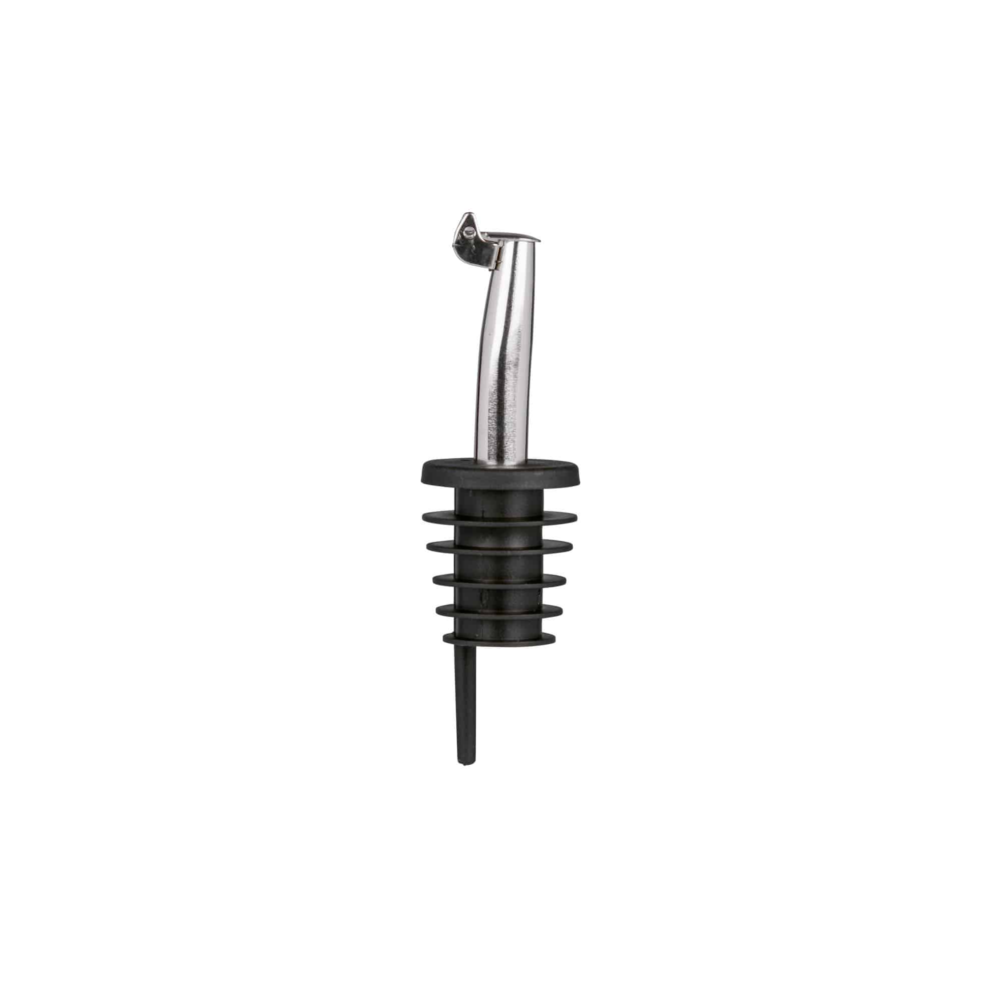 Bec verseur inox avec clapet métallique, acier inoxydable, argenté