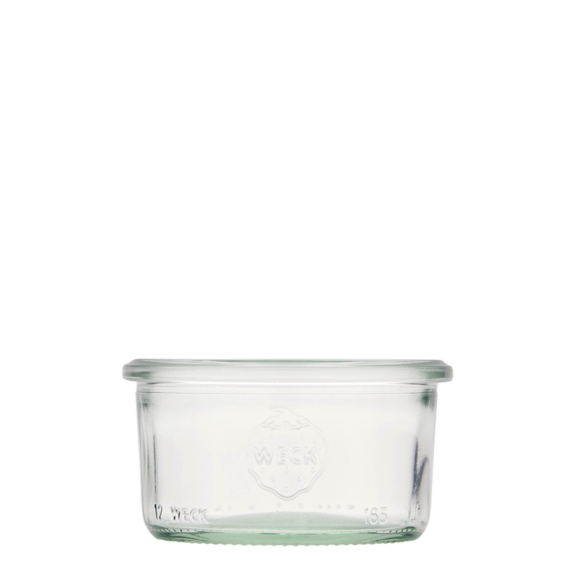 165 ml bocal WECK à paroi droite, ouverture : bord rond