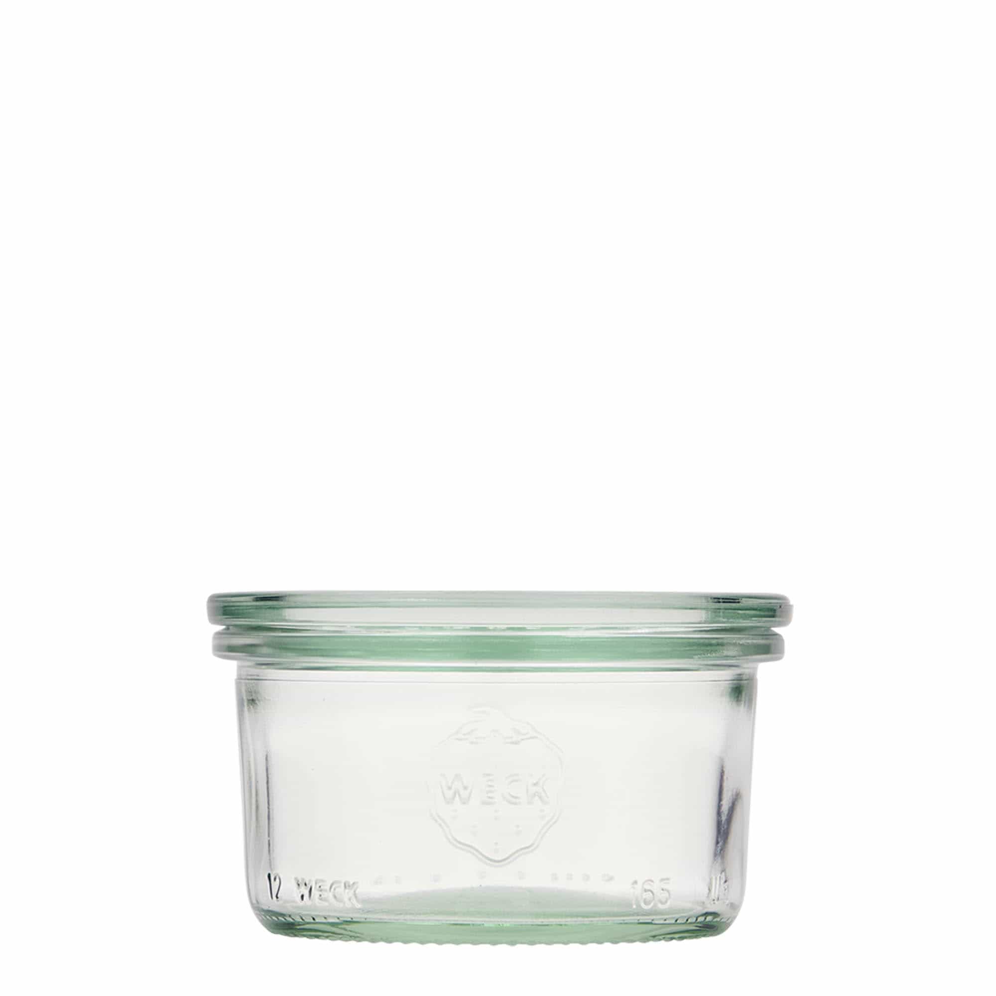 165 ml bocal WECK à paroi droite, ouverture : bord rond
